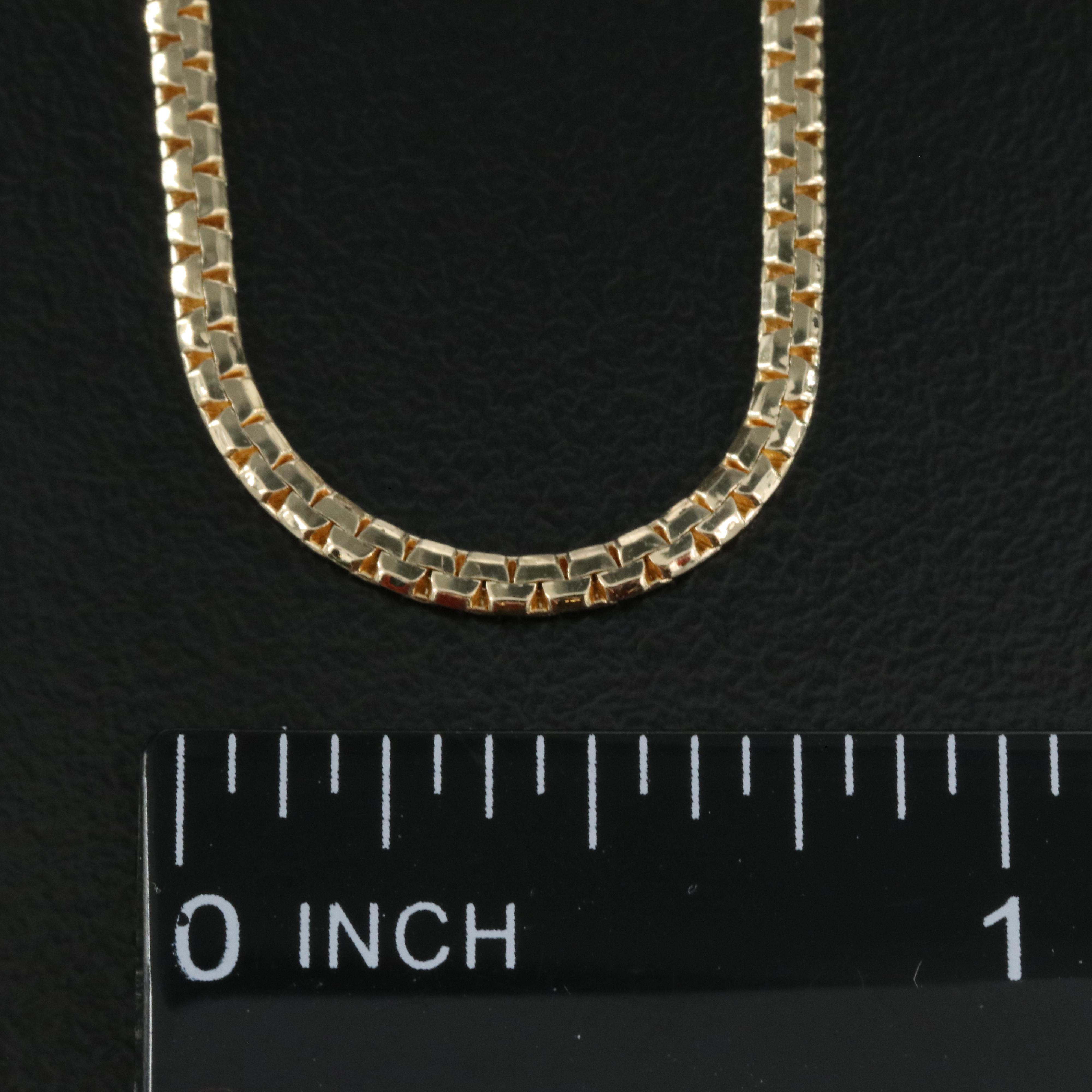 14K Flat Box Chain