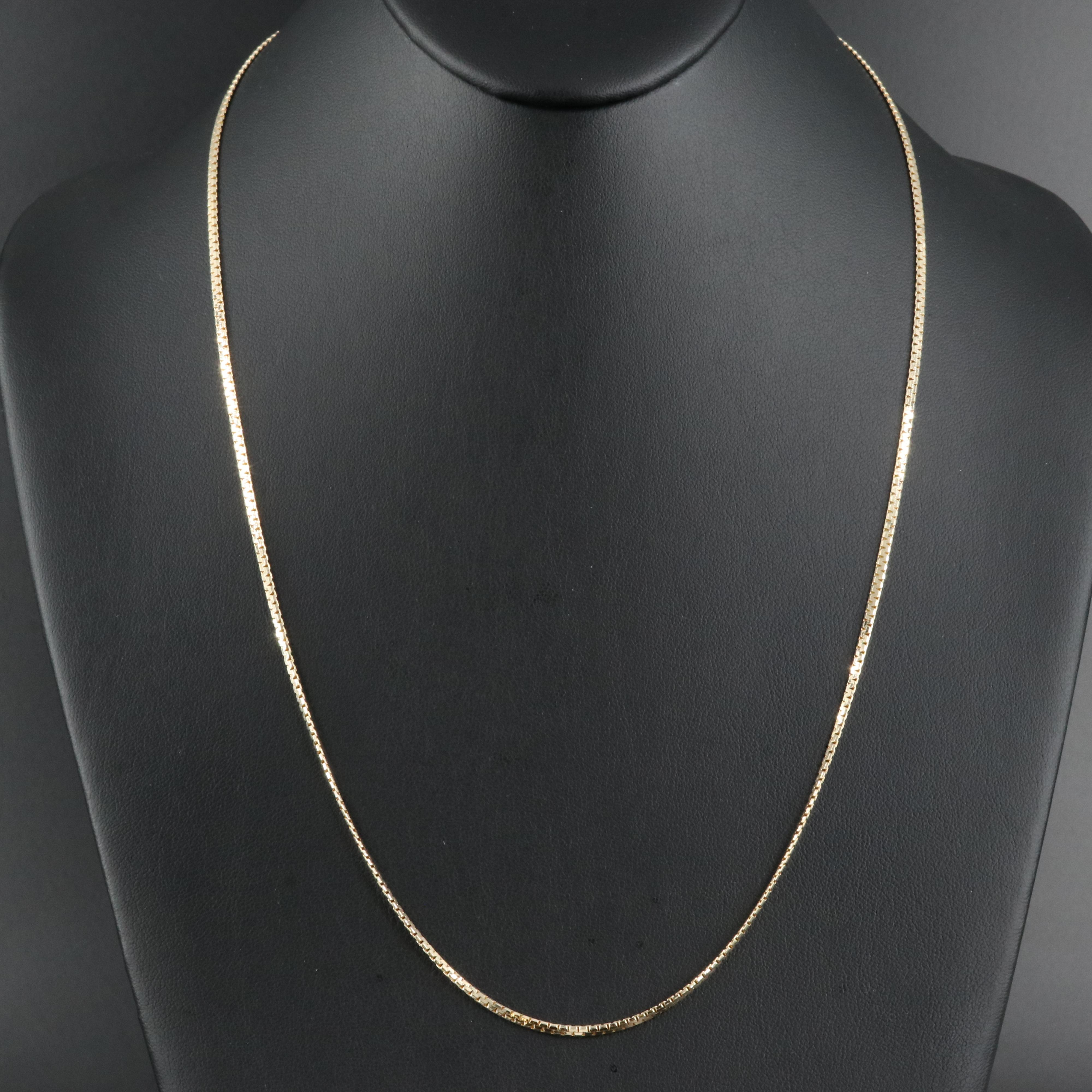 14K Flat Box Chain