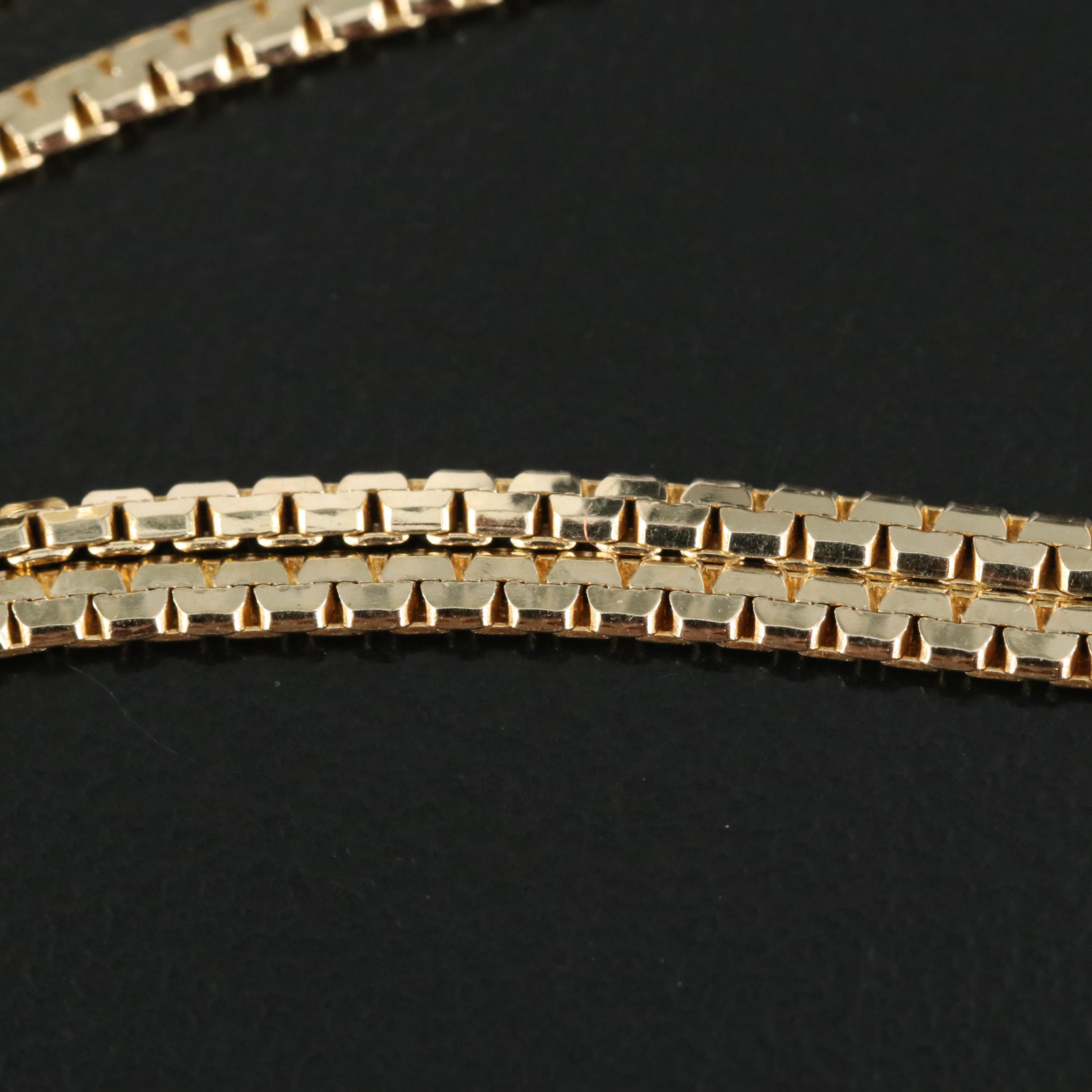 14K Flat Box Chain