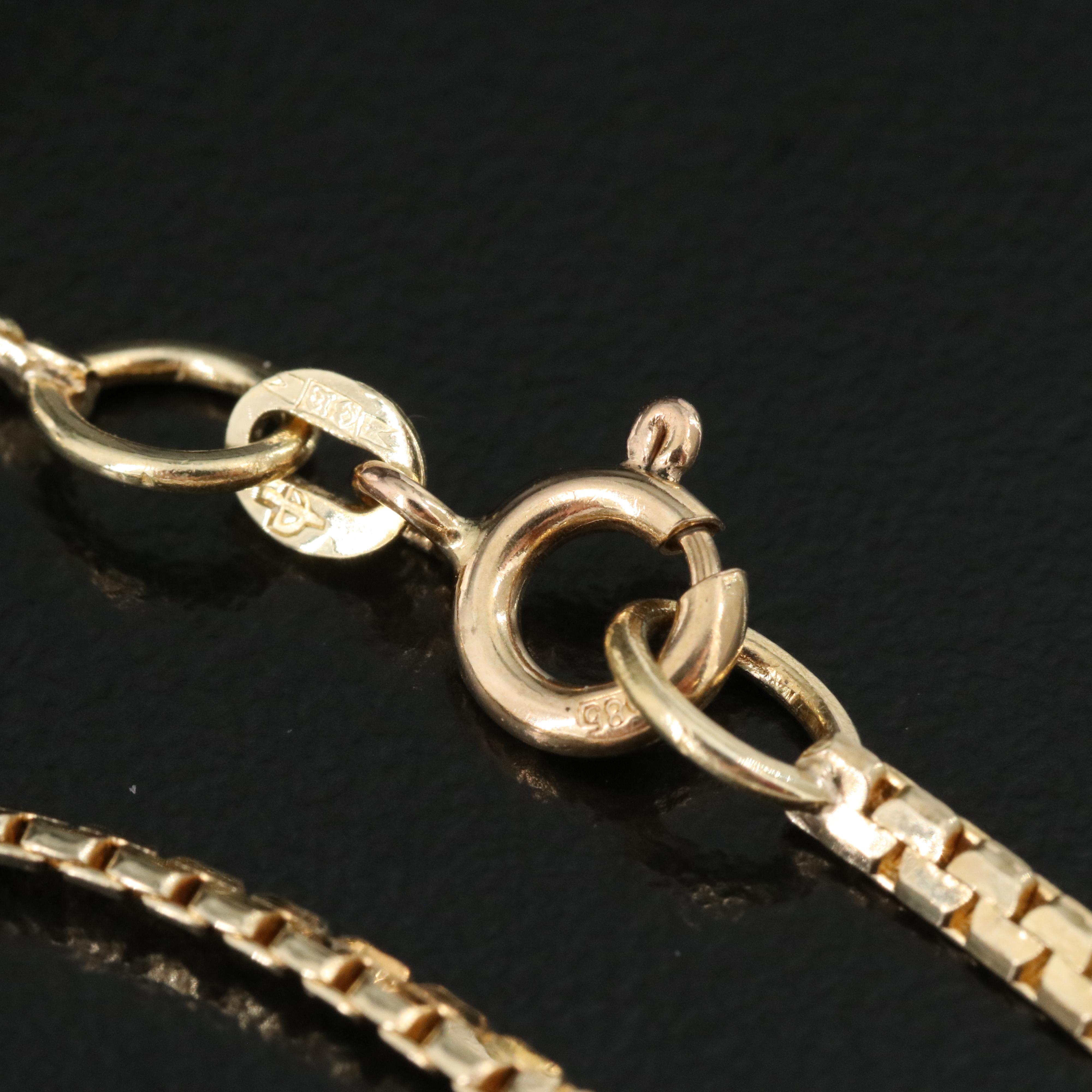 14K Flat Box Chain