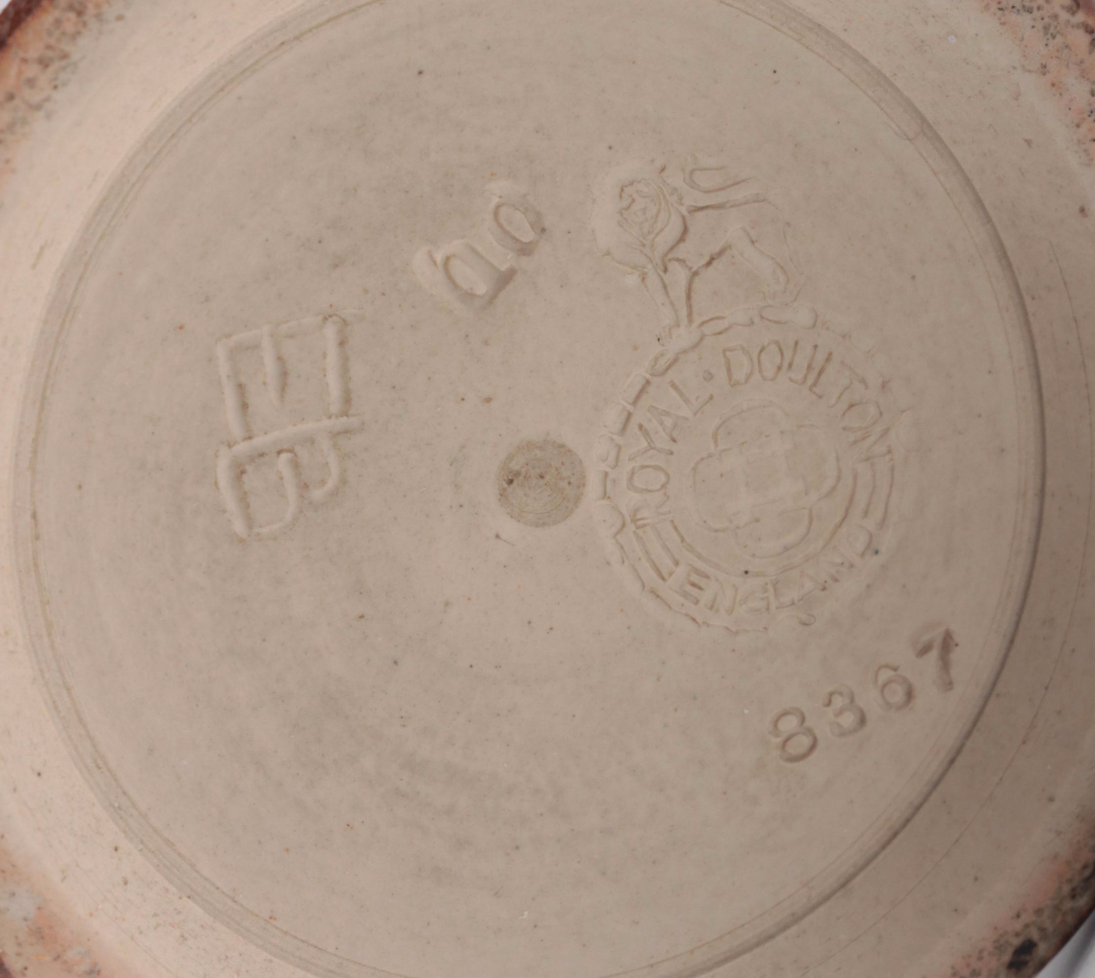 Doulton Lambeth Match Holder, Royal Doulton "Robin Hood" Seriesware With Vase