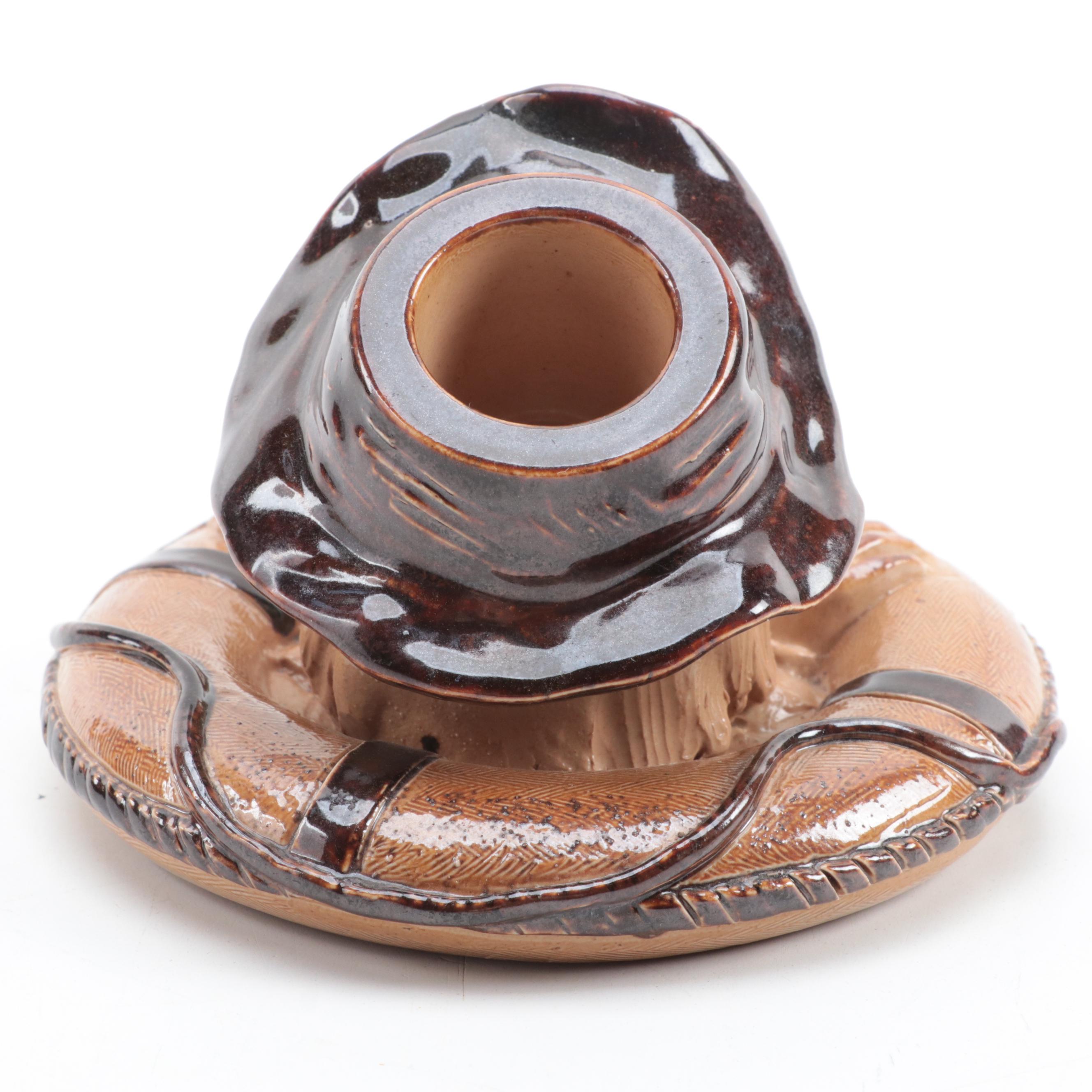 Doulton Lambeth Match Holder, Royal Doulton "Robin Hood" Seriesware With Vase