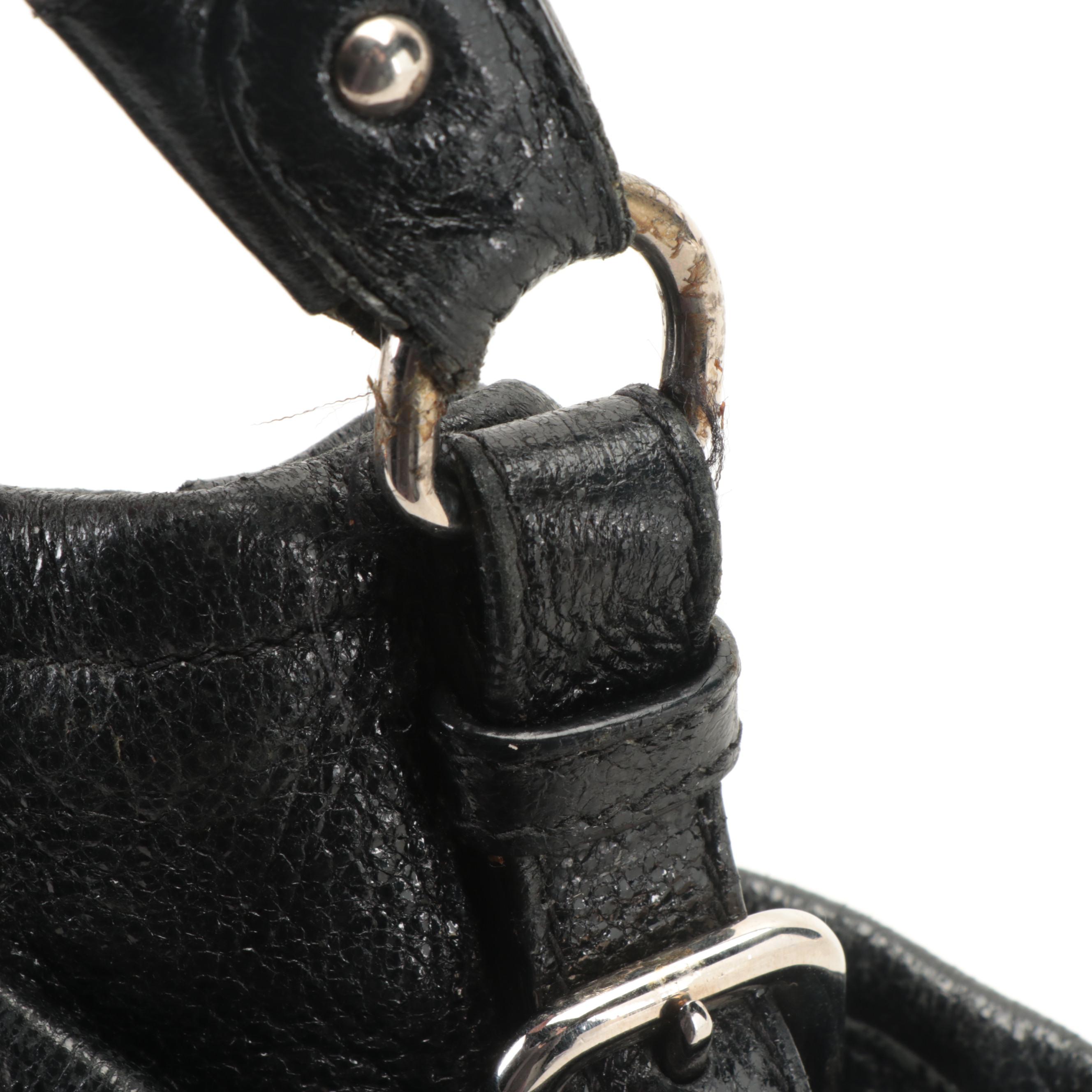 Prada Shoulder Bag in Patent and Grain Finish Leather