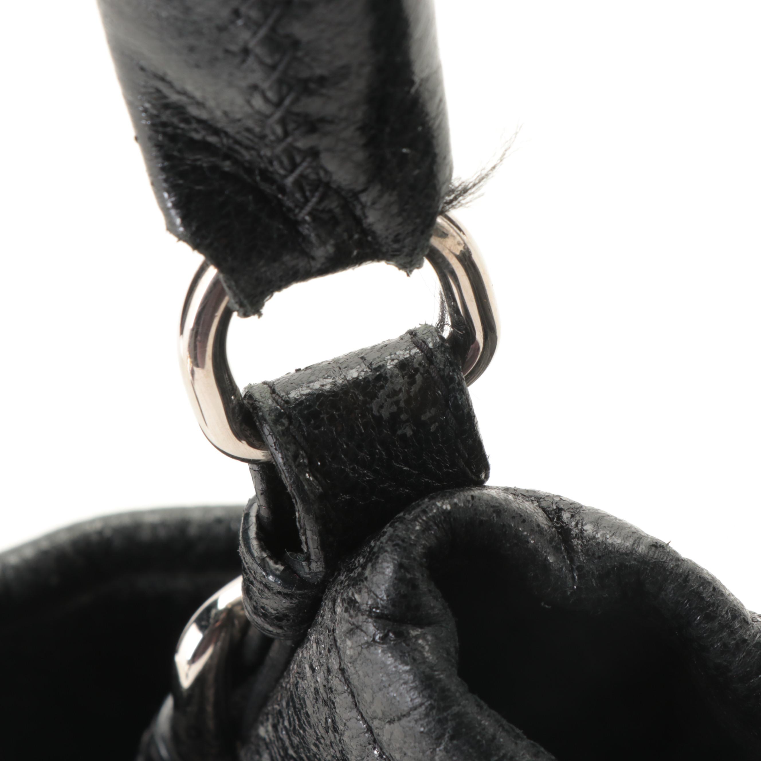 Prada Shoulder Bag in Patent and Grain Finish Leather