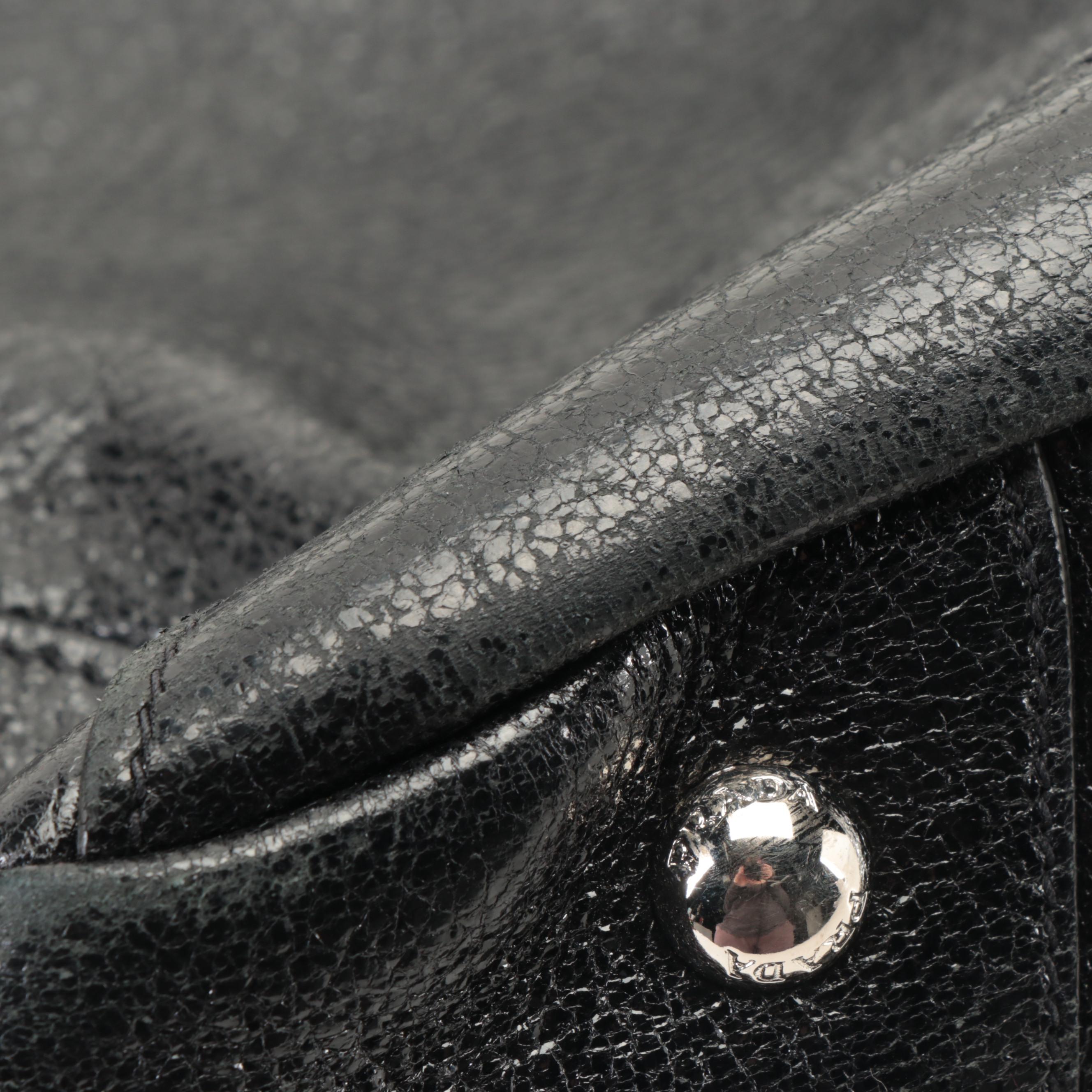 Prada Shoulder Bag in Patent and Grain Finish Leather