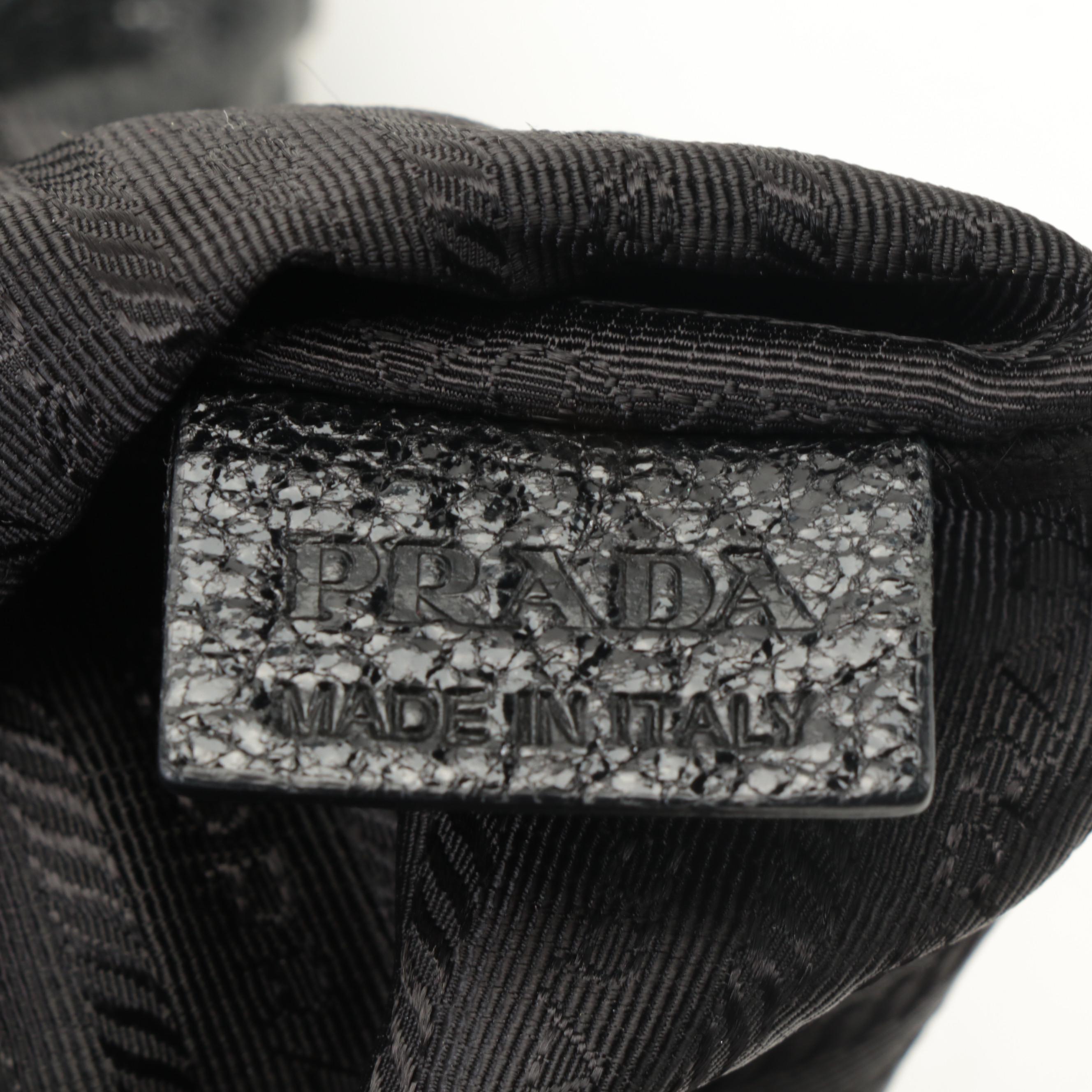 Prada Shoulder Bag in Patent and Grain Finish Leather