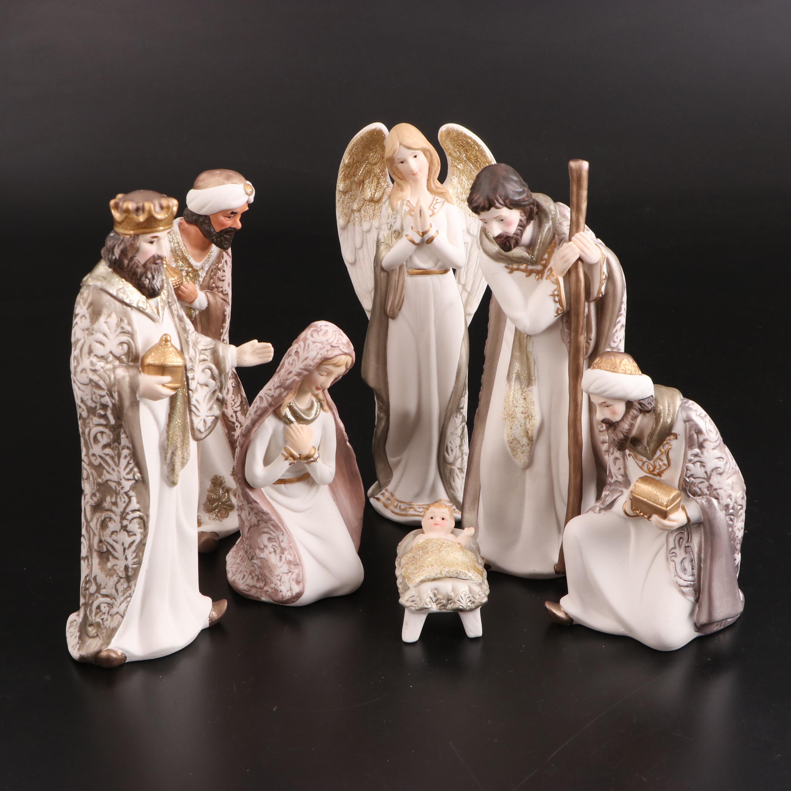 Roman Inc. Ceramic and Composite Nativity Sets