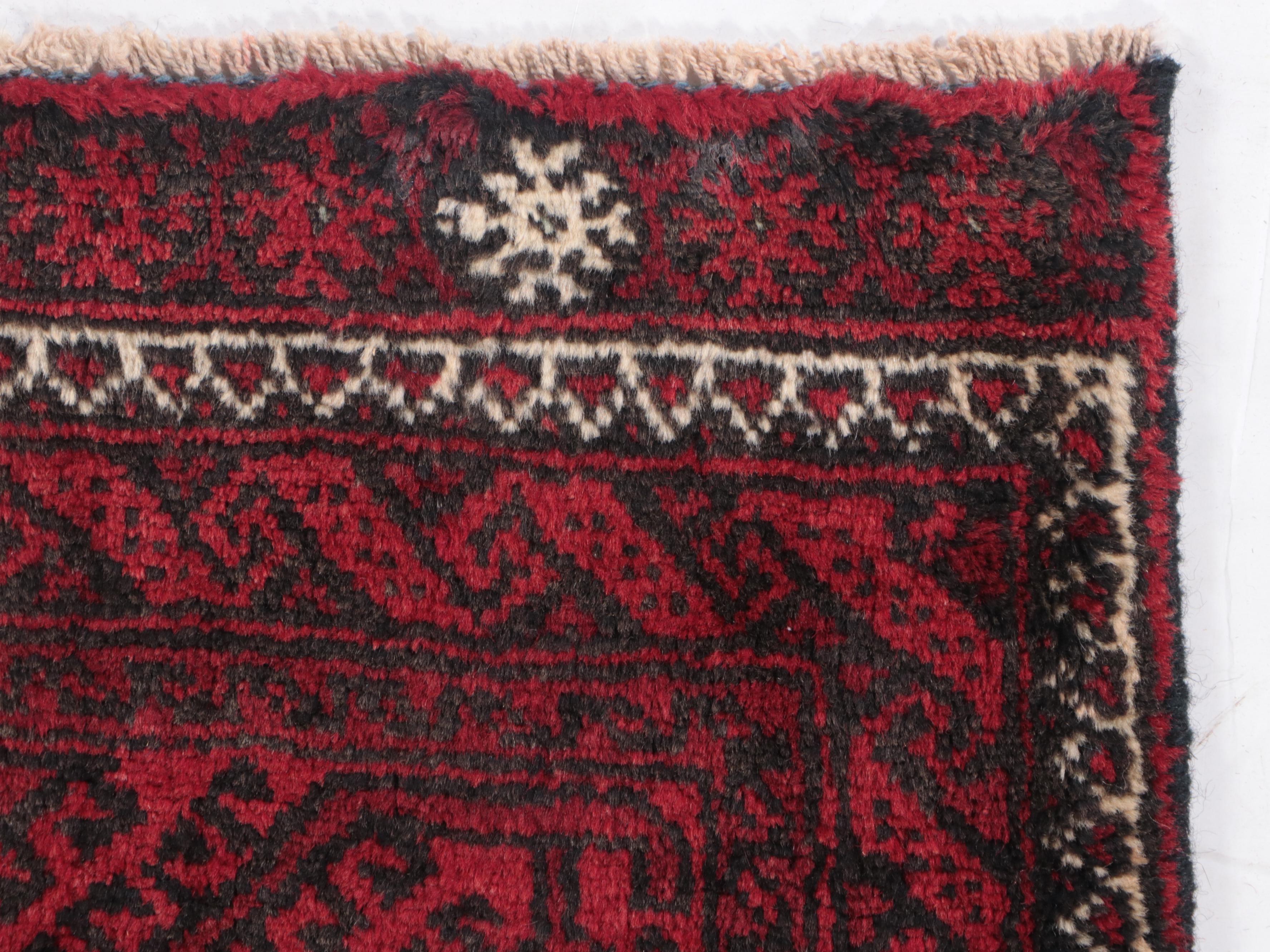 3'4 x 5'11 Hand-Knotted Afghan Baluch Area Rug