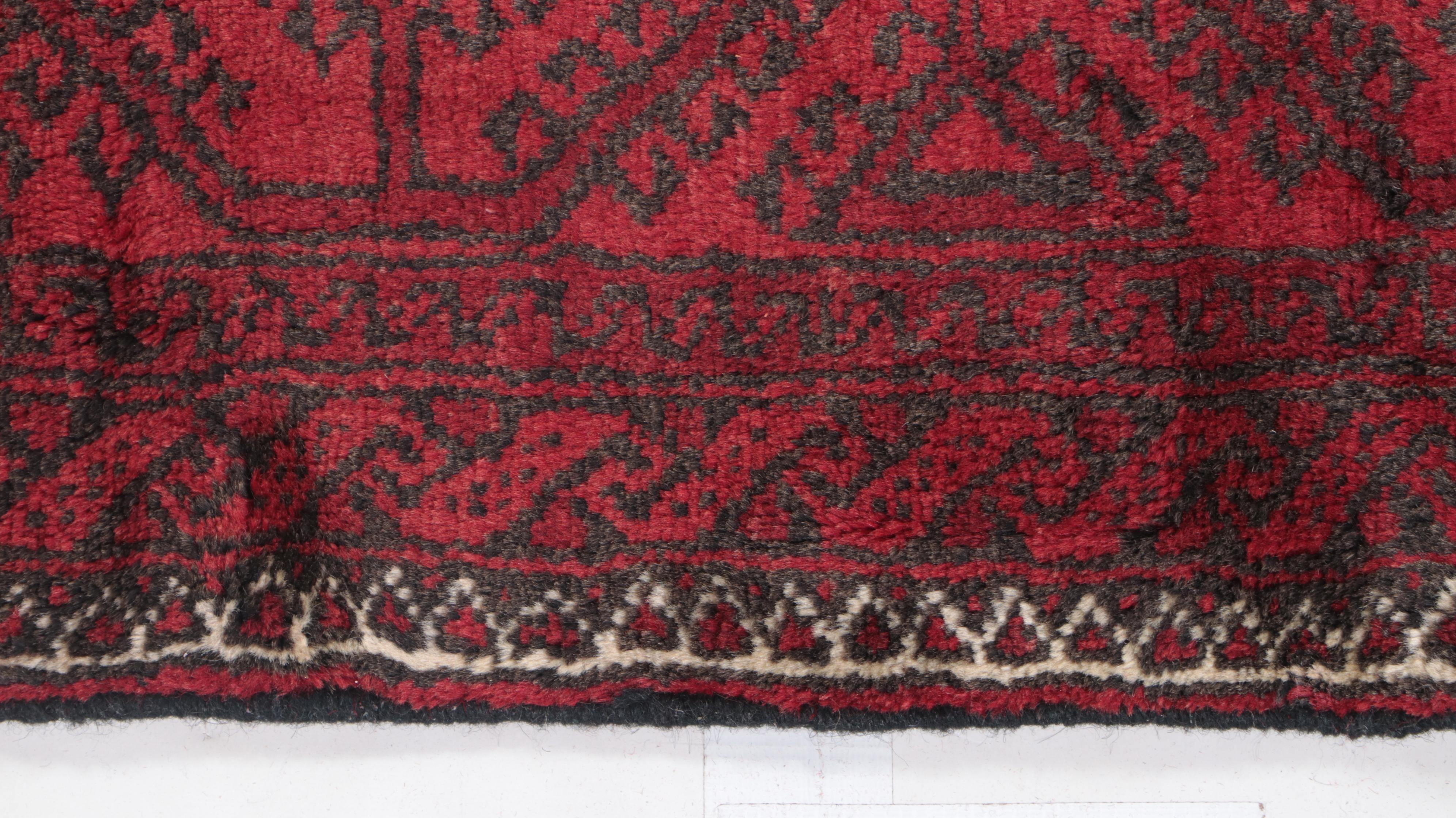 3'4 x 5'11 Hand-Knotted Afghan Baluch Area Rug