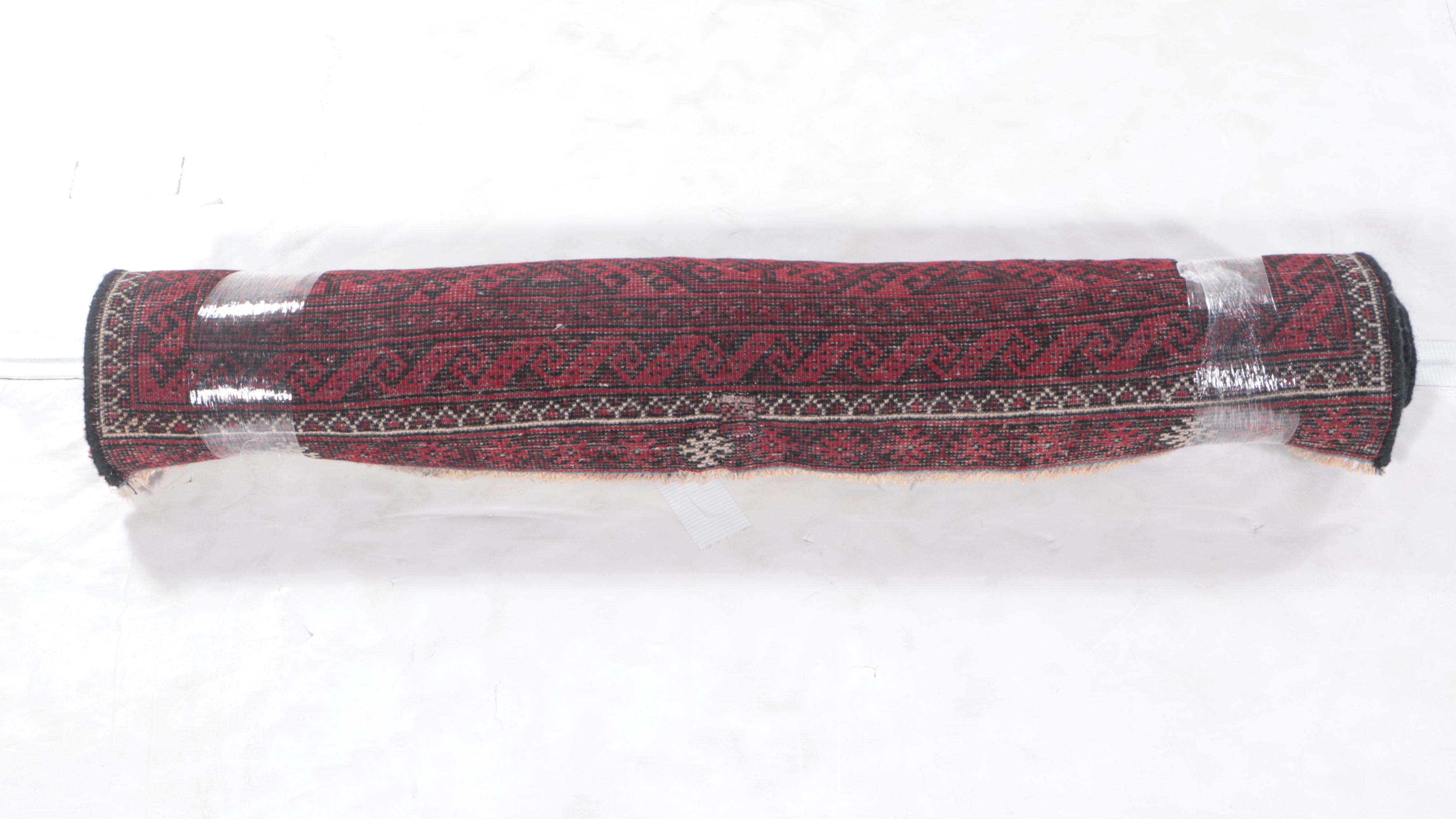 3'4 x 5'11 Hand-Knotted Afghan Baluch Area Rug