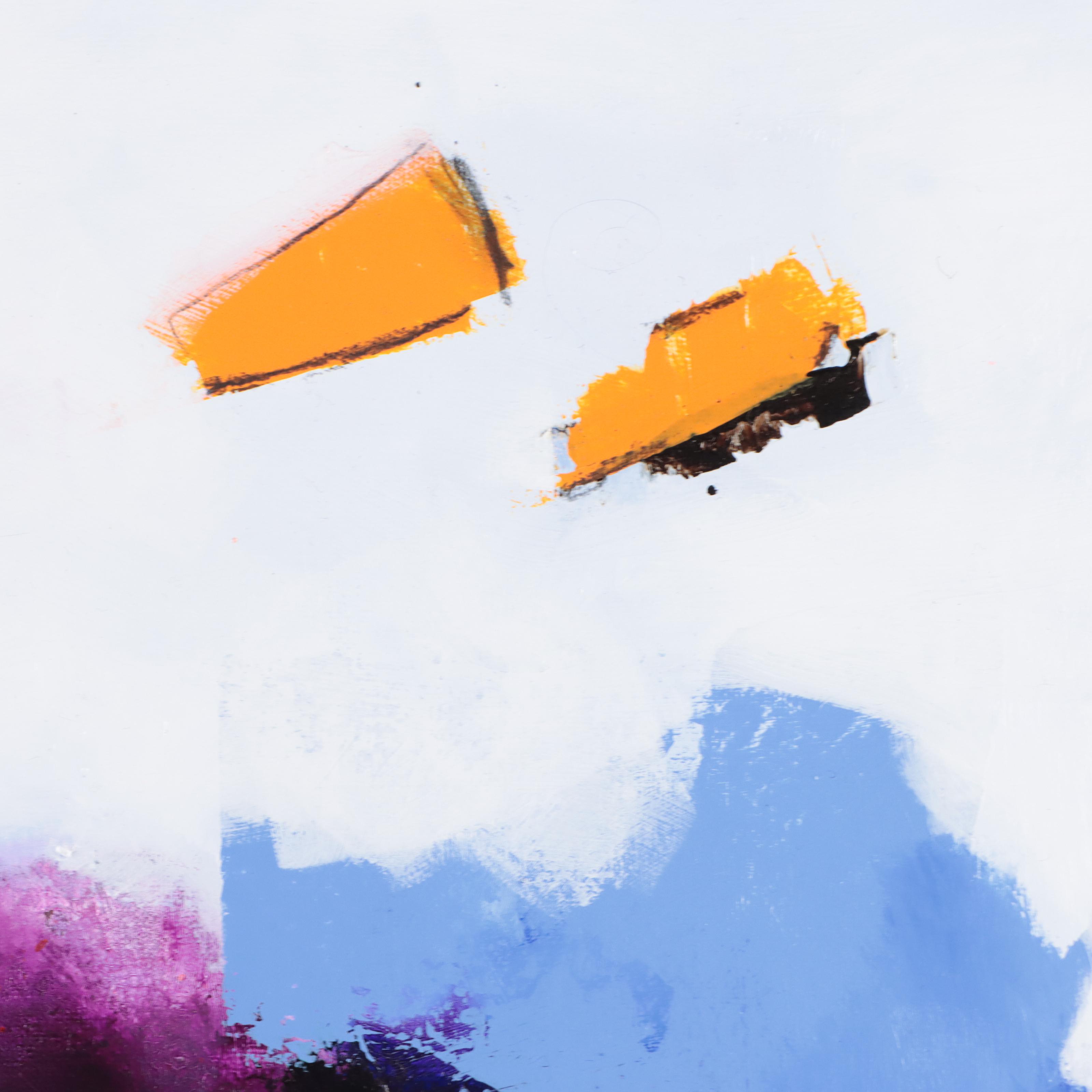 Milagros Pongo Abstract Mixed Media Painting "Ukiyo," 21st Century