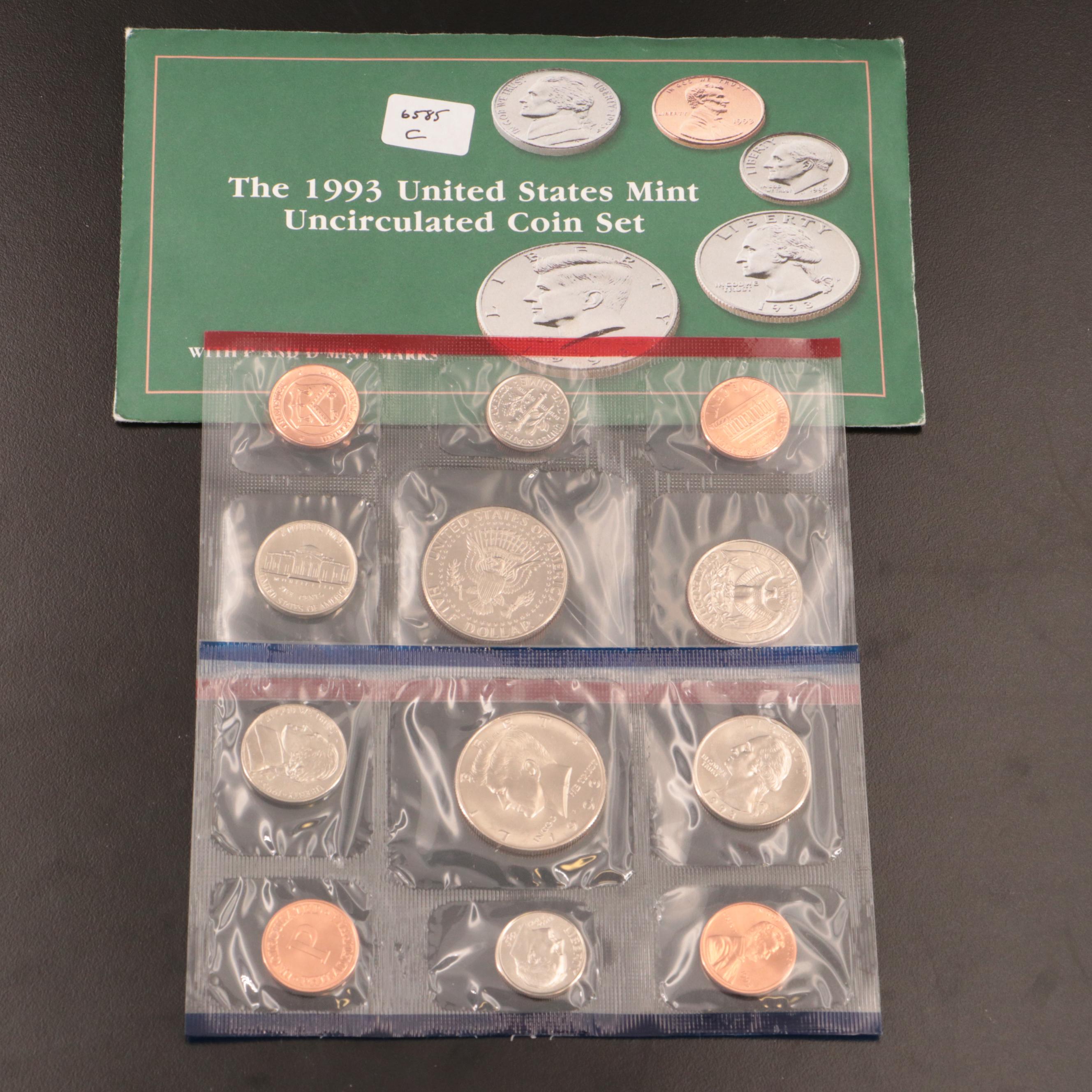 Thirty U.S. Mint Uncirculated Sets, Dating Between 1965 and 2005