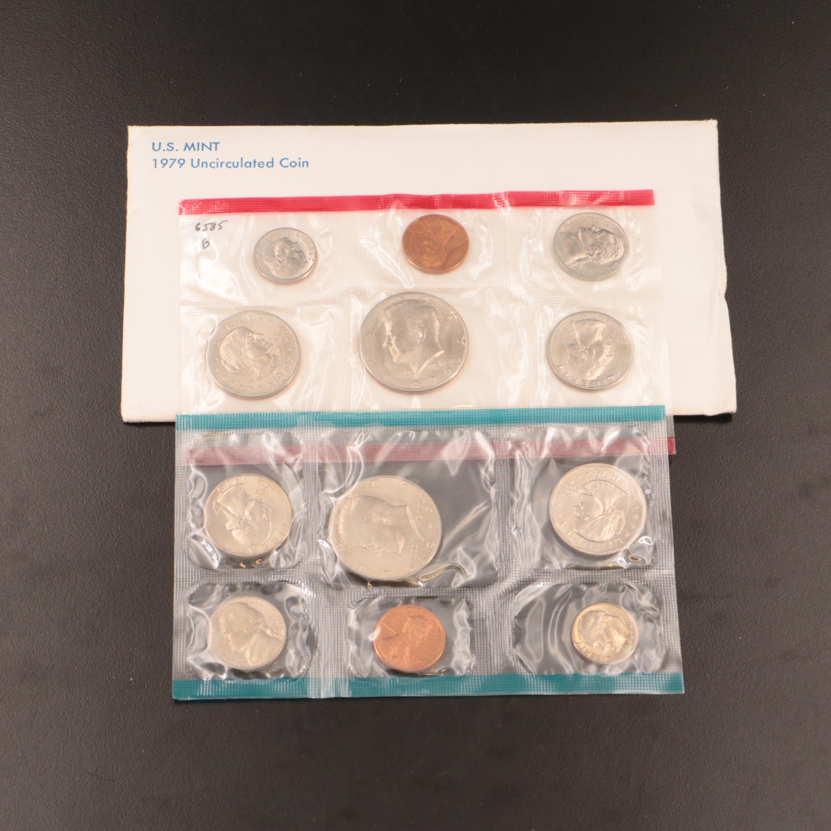 Thirty U.S. Mint Uncirculated Sets, Dating Between 1965 and 2005