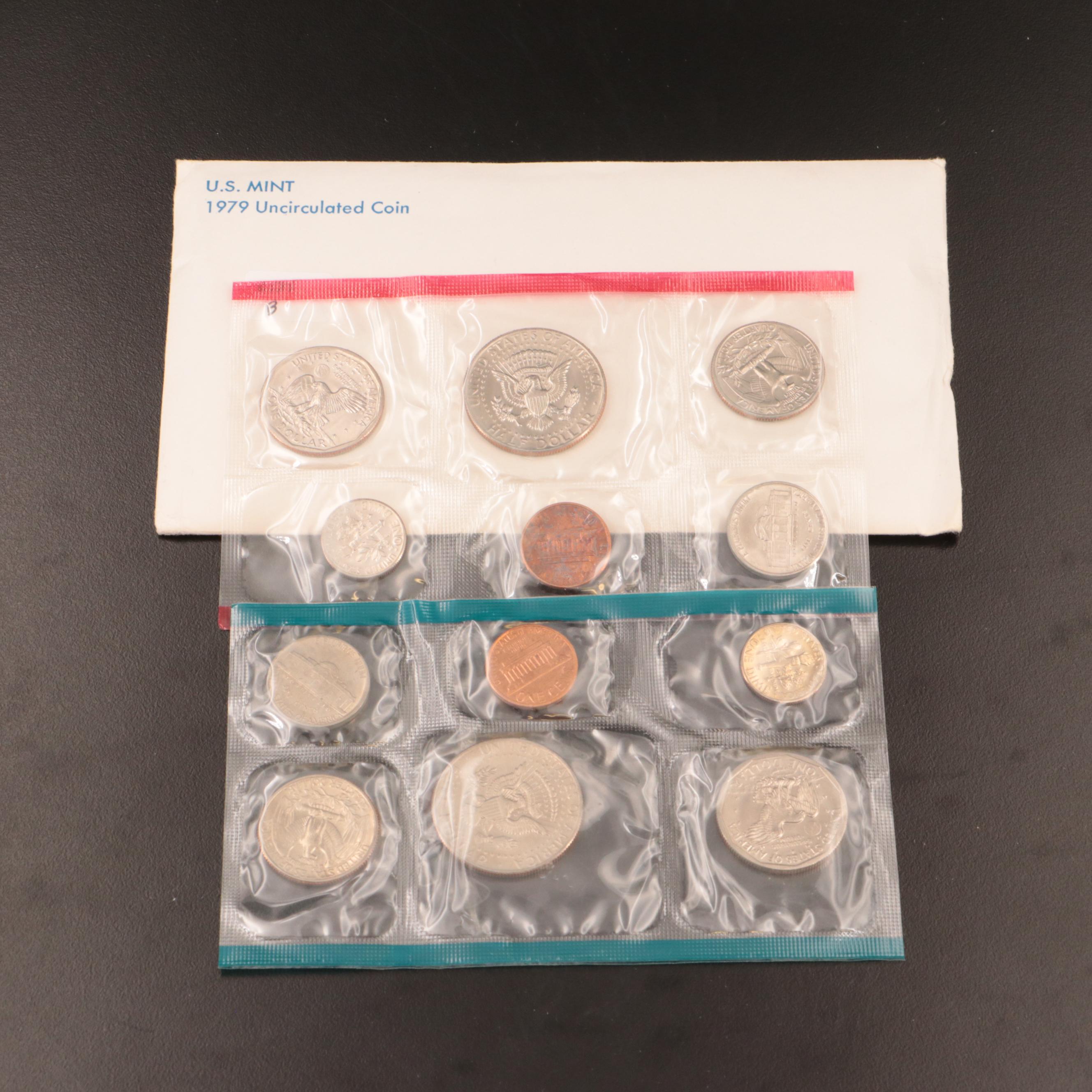 Thirty U.S. Mint Uncirculated Sets, Dating Between 1965 and 2005