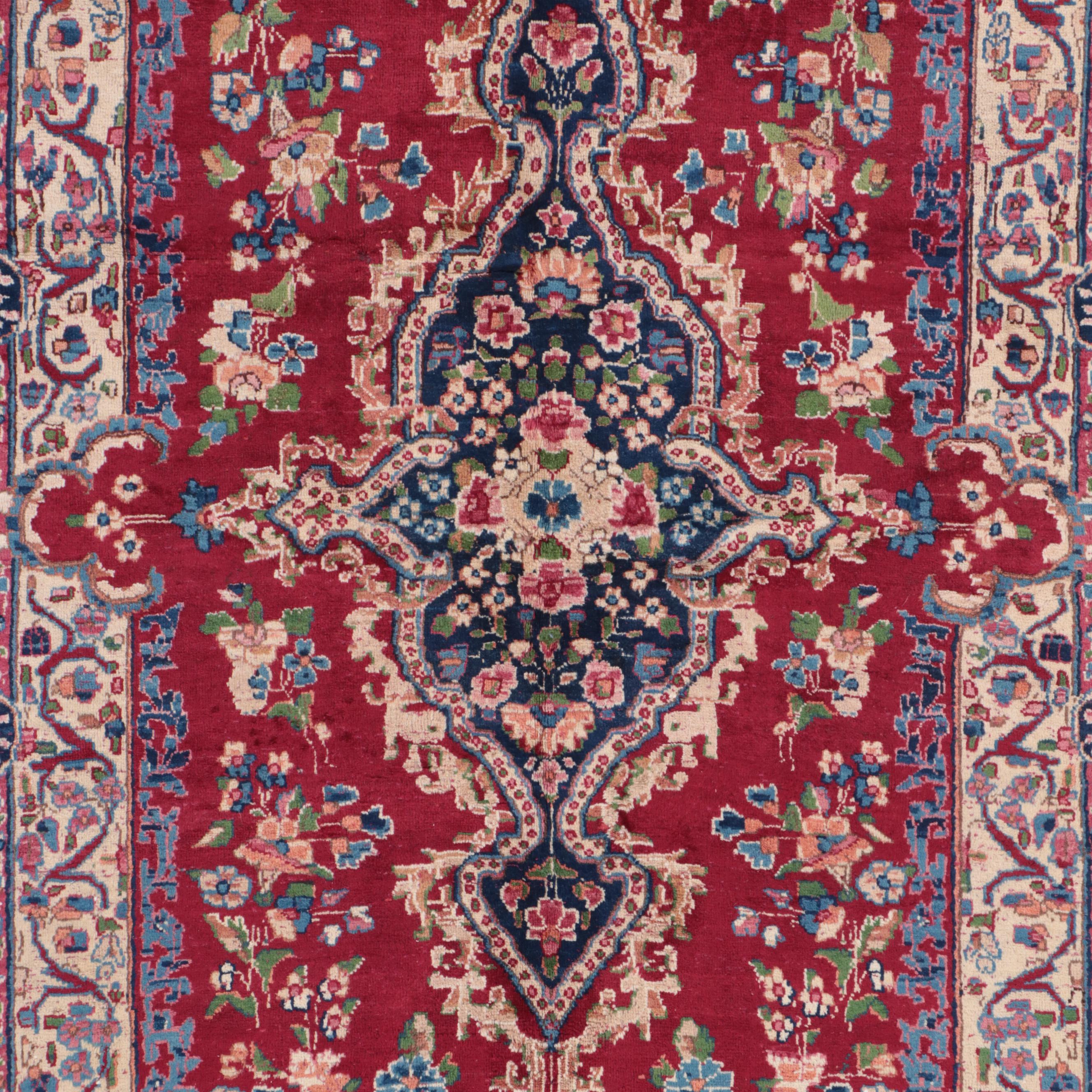 4'11 x 7'8 Hand-Knotted Persian Tabriz Style Area Rug