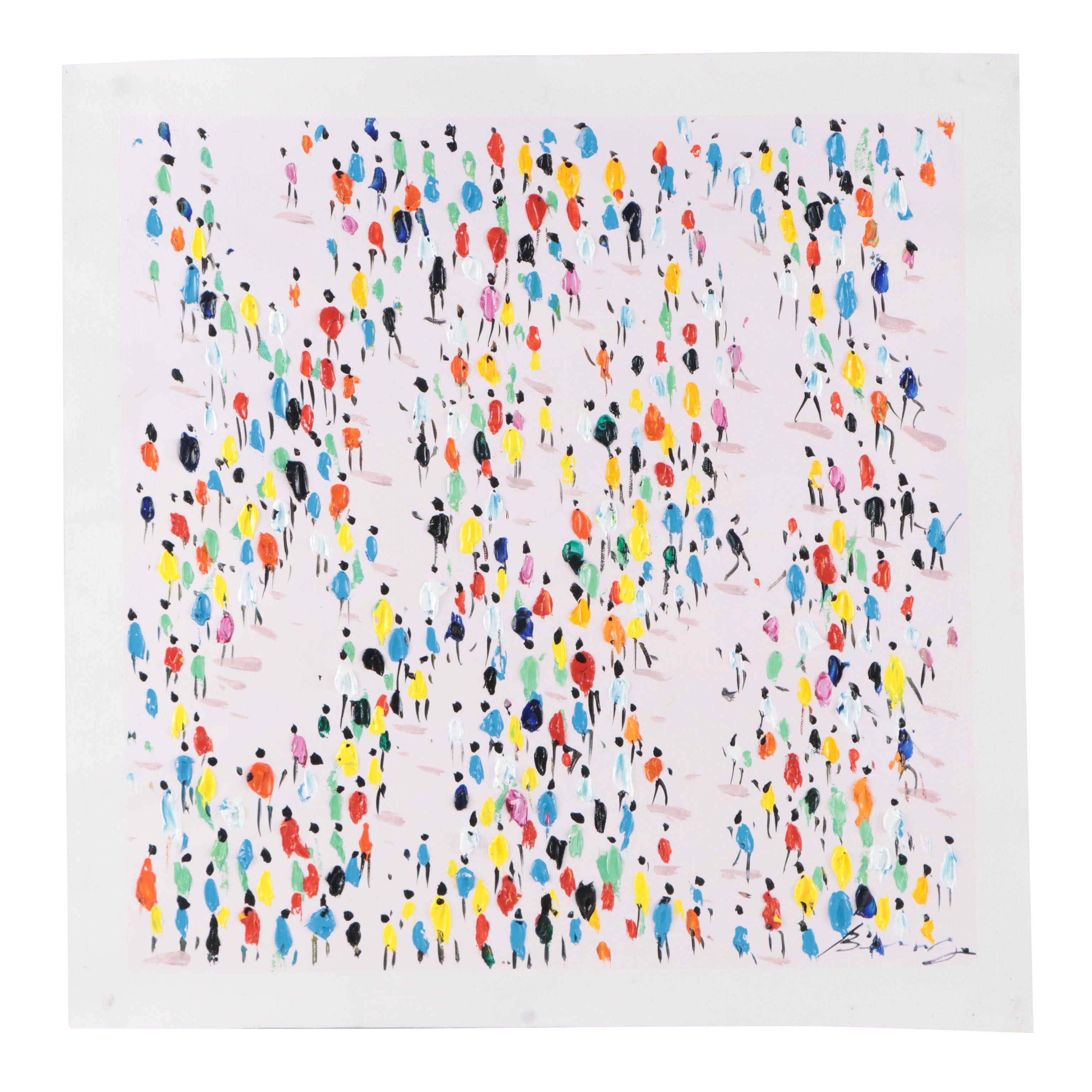 Bing Figural Oil Painting, 21st Century