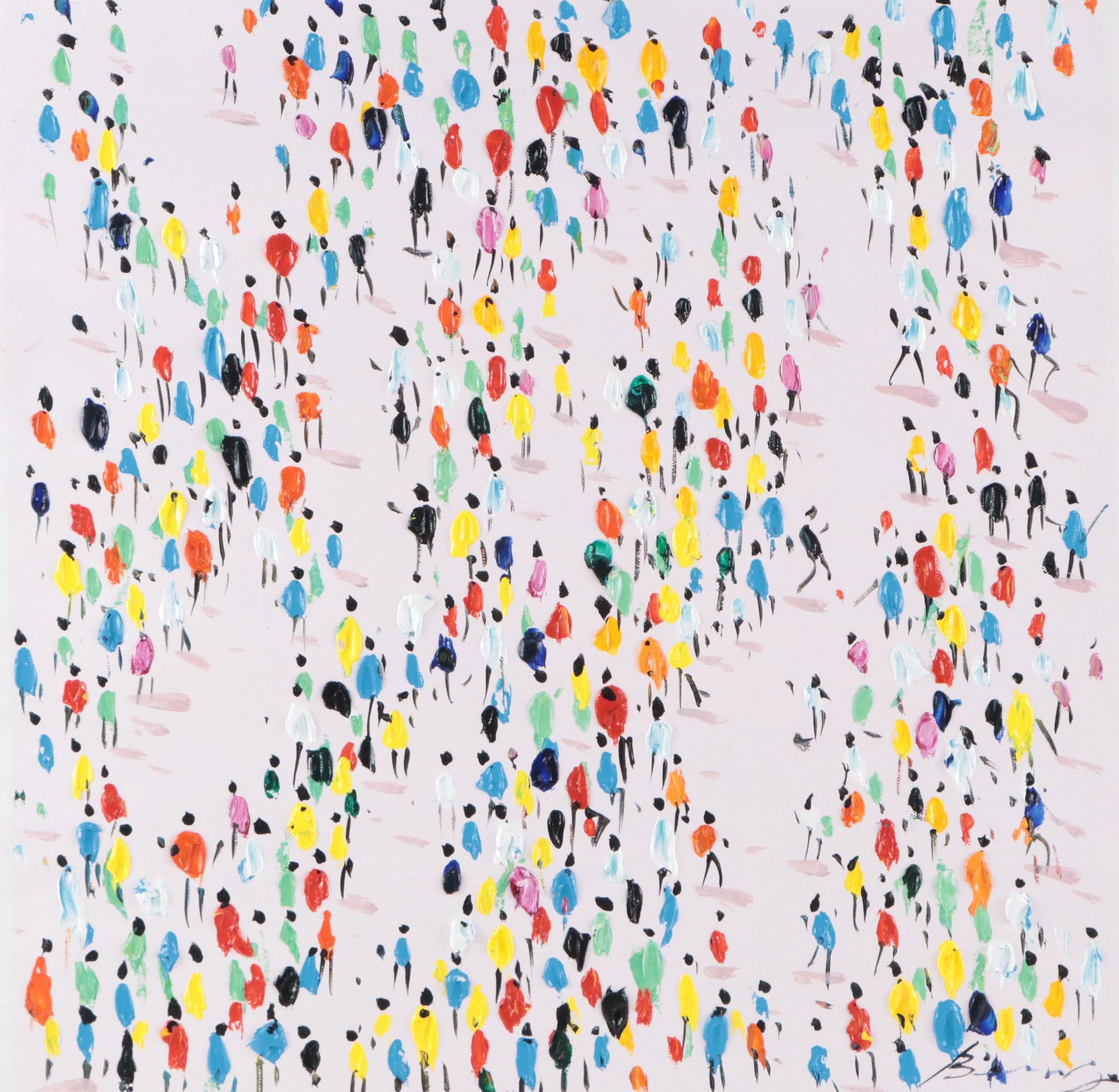 Bing Figural Oil Painting, 21st Century