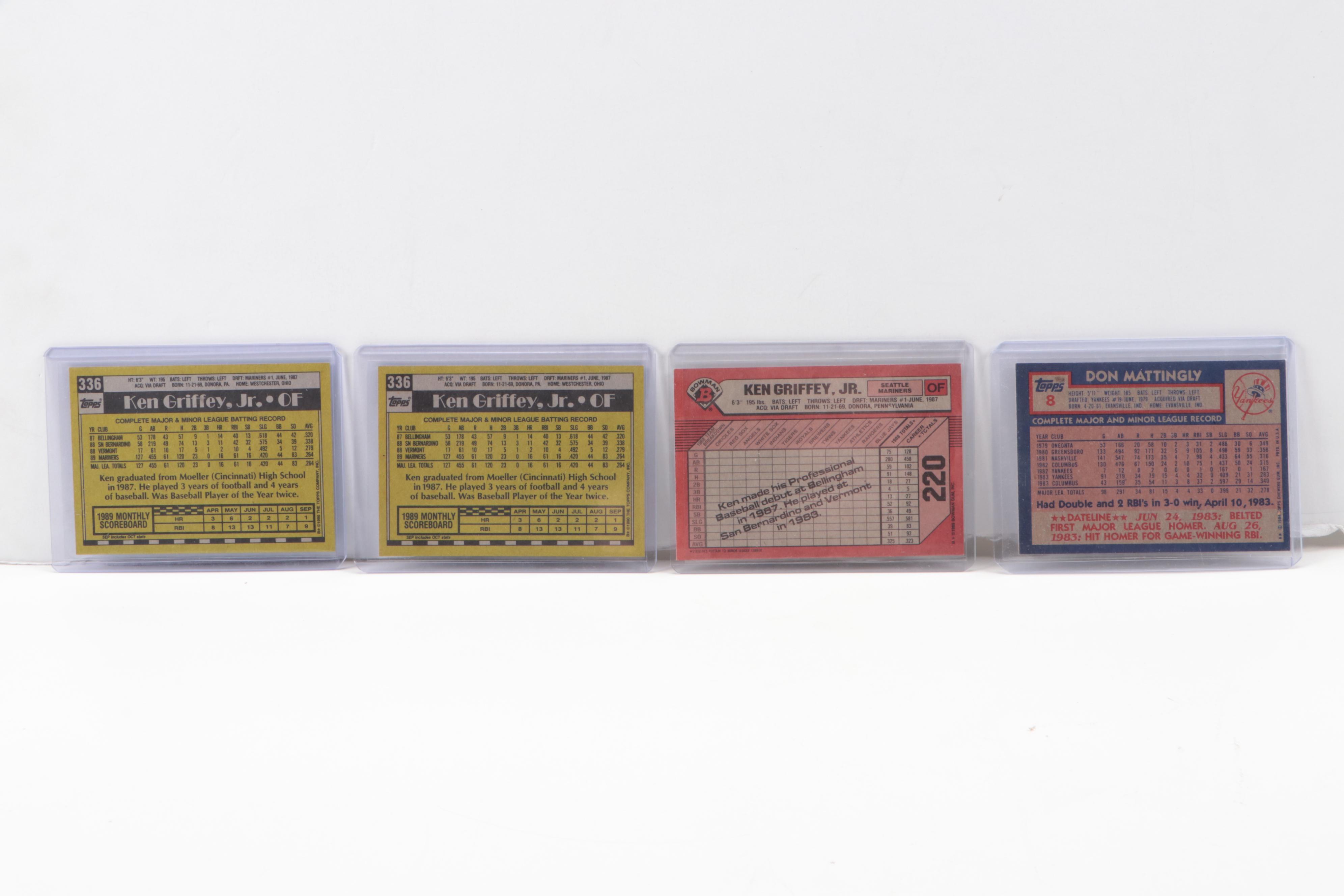 Derek Jeter, Ken Griffey Jr., More Rookie, 2nd Year Baseball Cards, 1980s–2000s