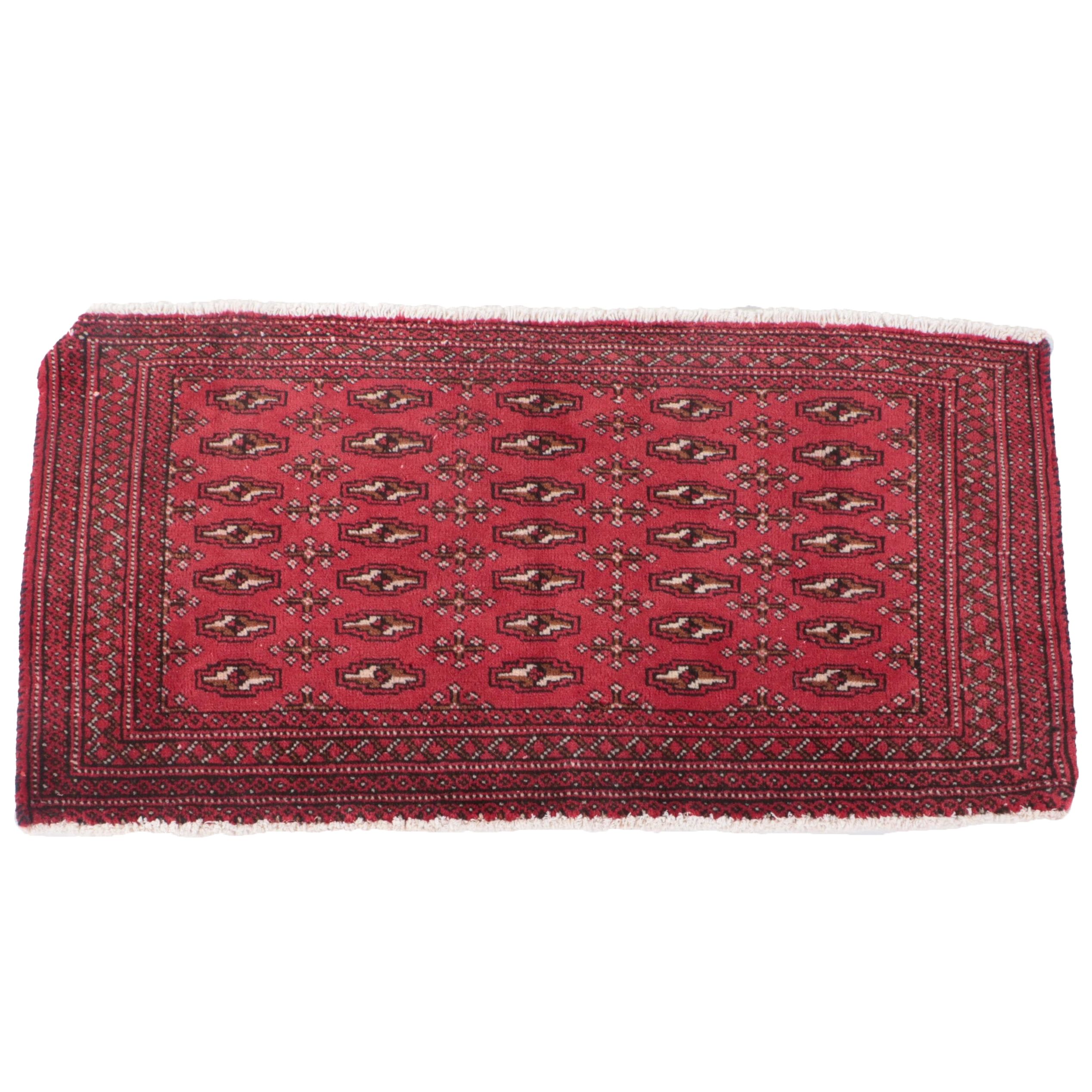 1'9 x 3'6 Hand-Knotted Afghan Turkmen Accent Rug