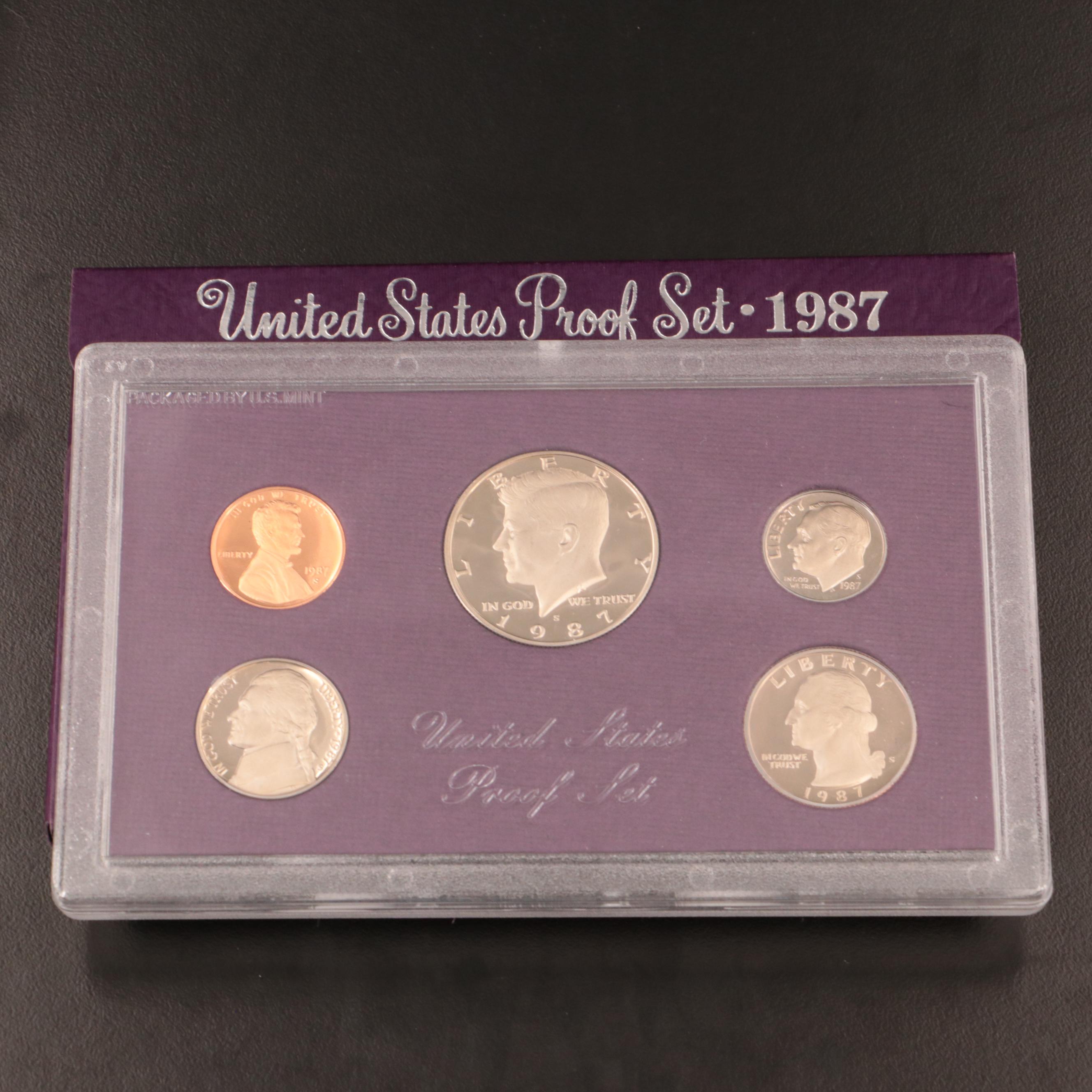 Twenty-Three U.S. Mint Proof Sets Including 1987