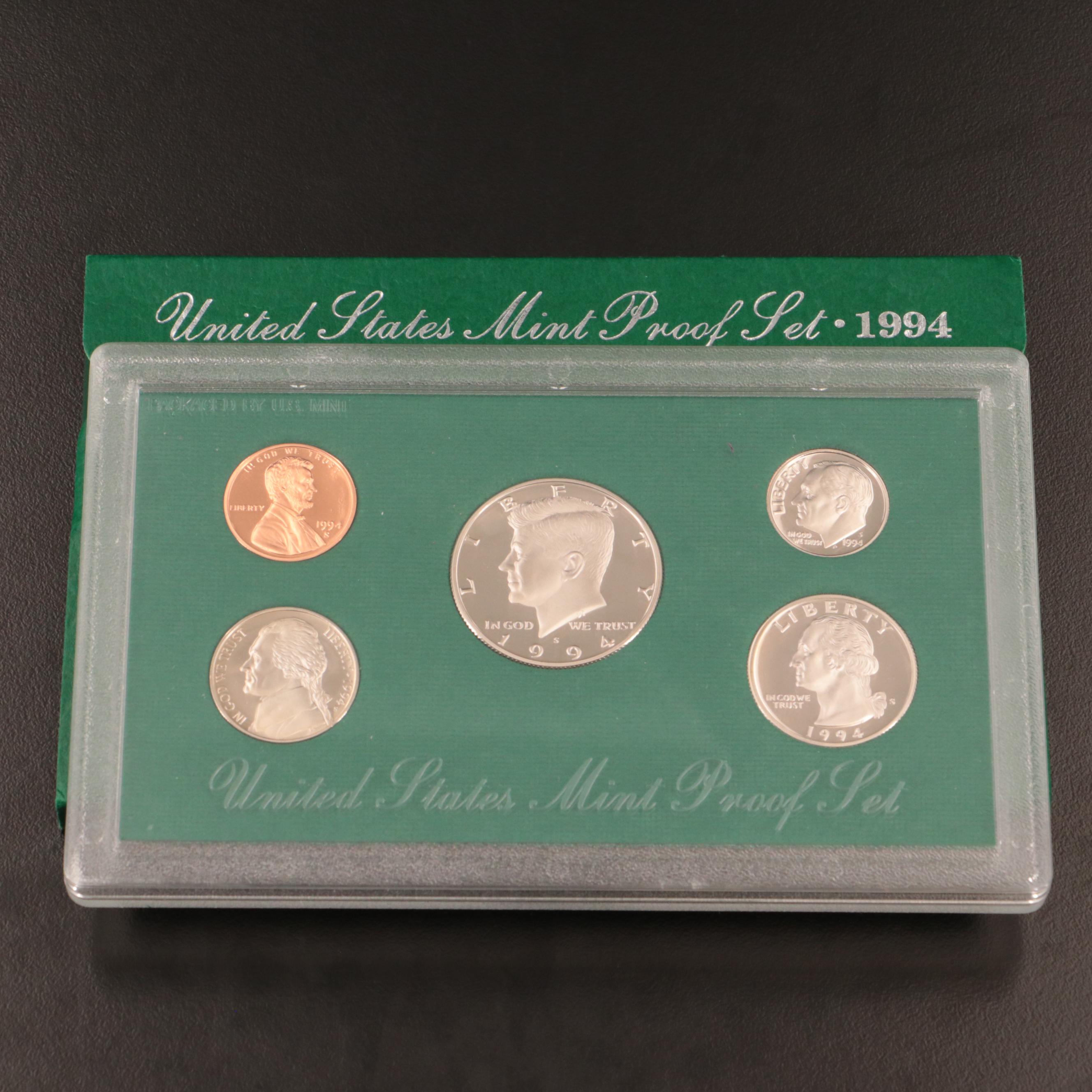 Fifteen U.S. Mint Proof Sets Including 1976