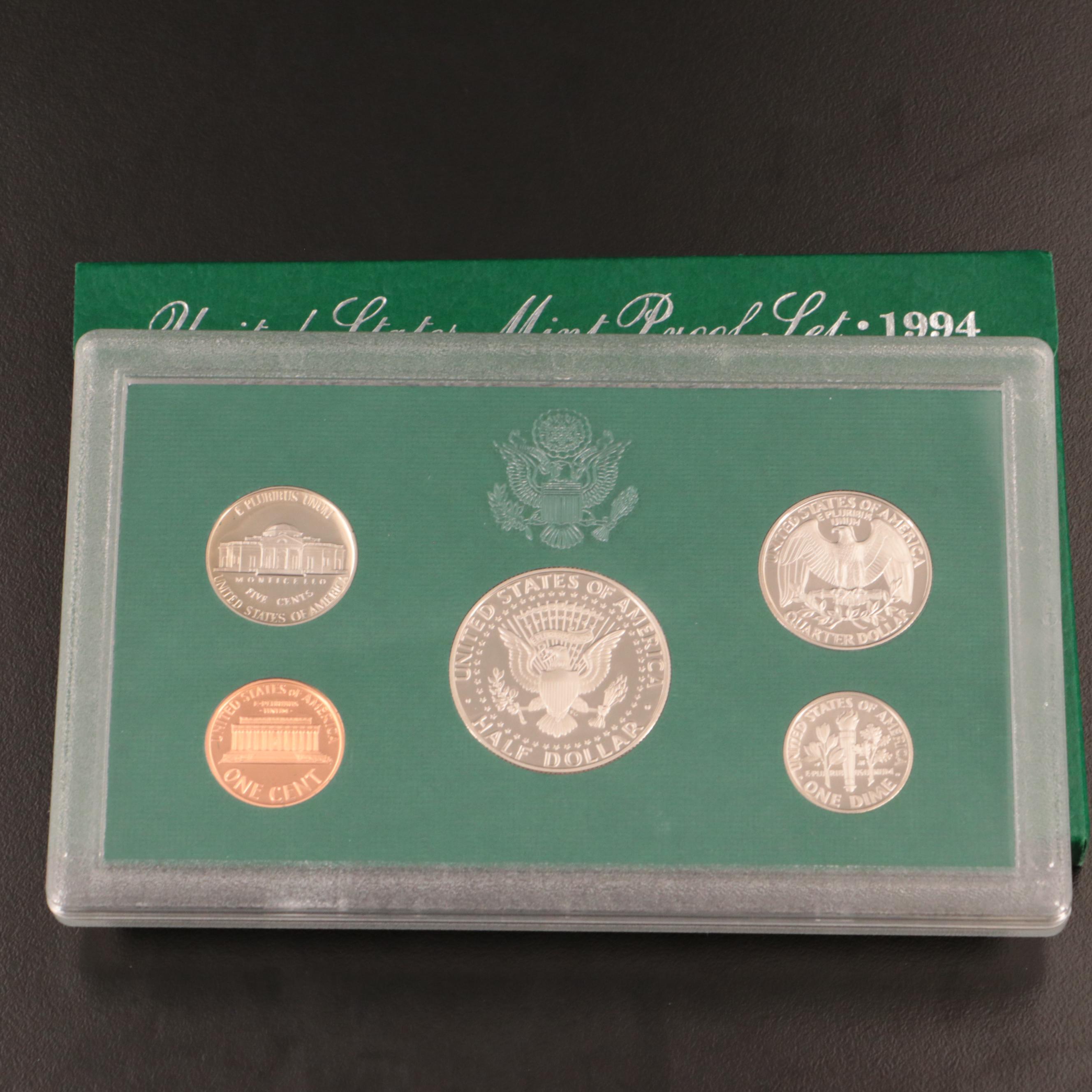 Fifteen U.S. Mint Proof Sets Including 1976