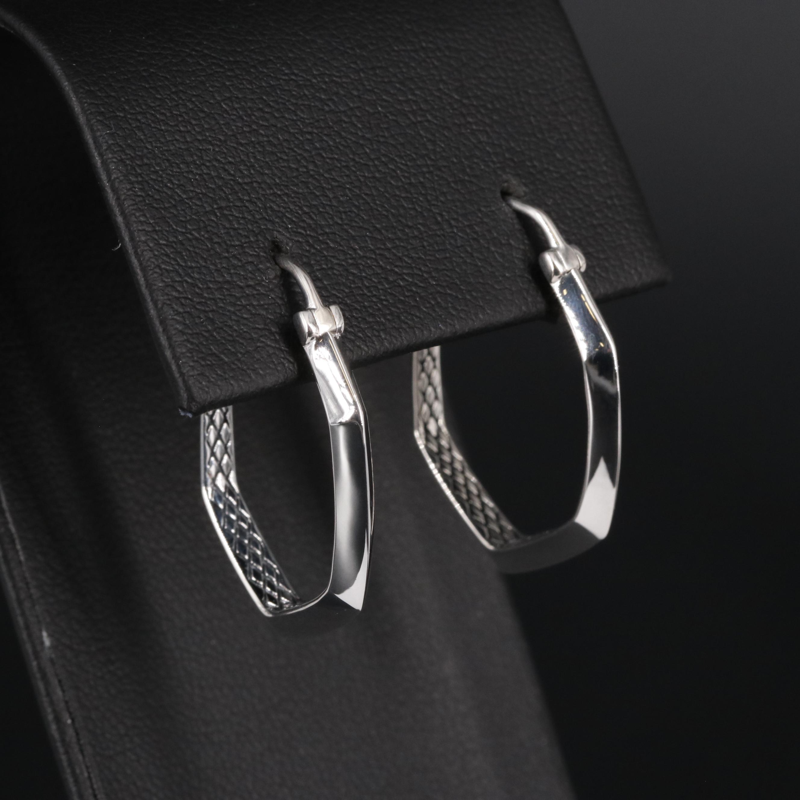 Sterling Hoop Earrings