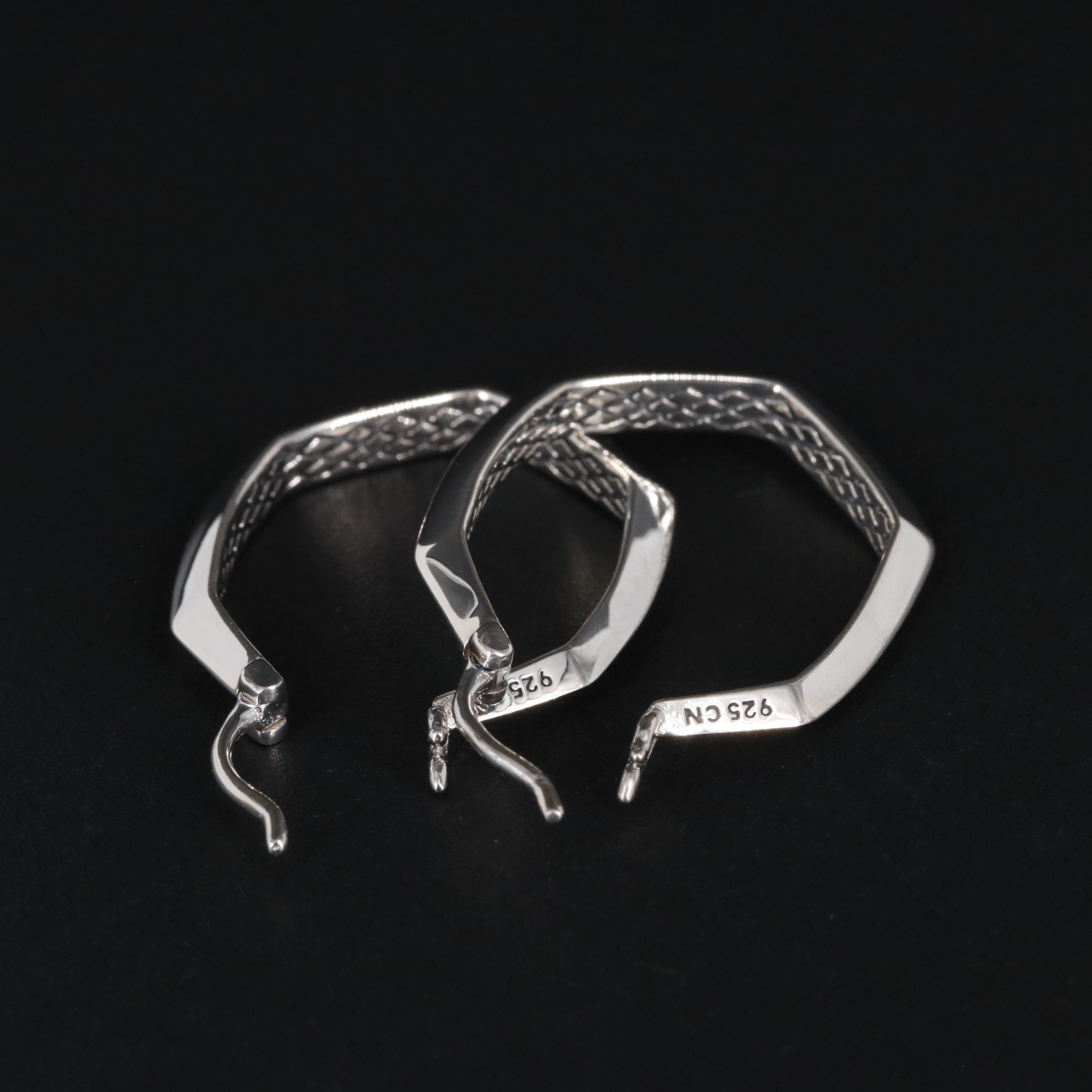 Sterling Hoop Earrings