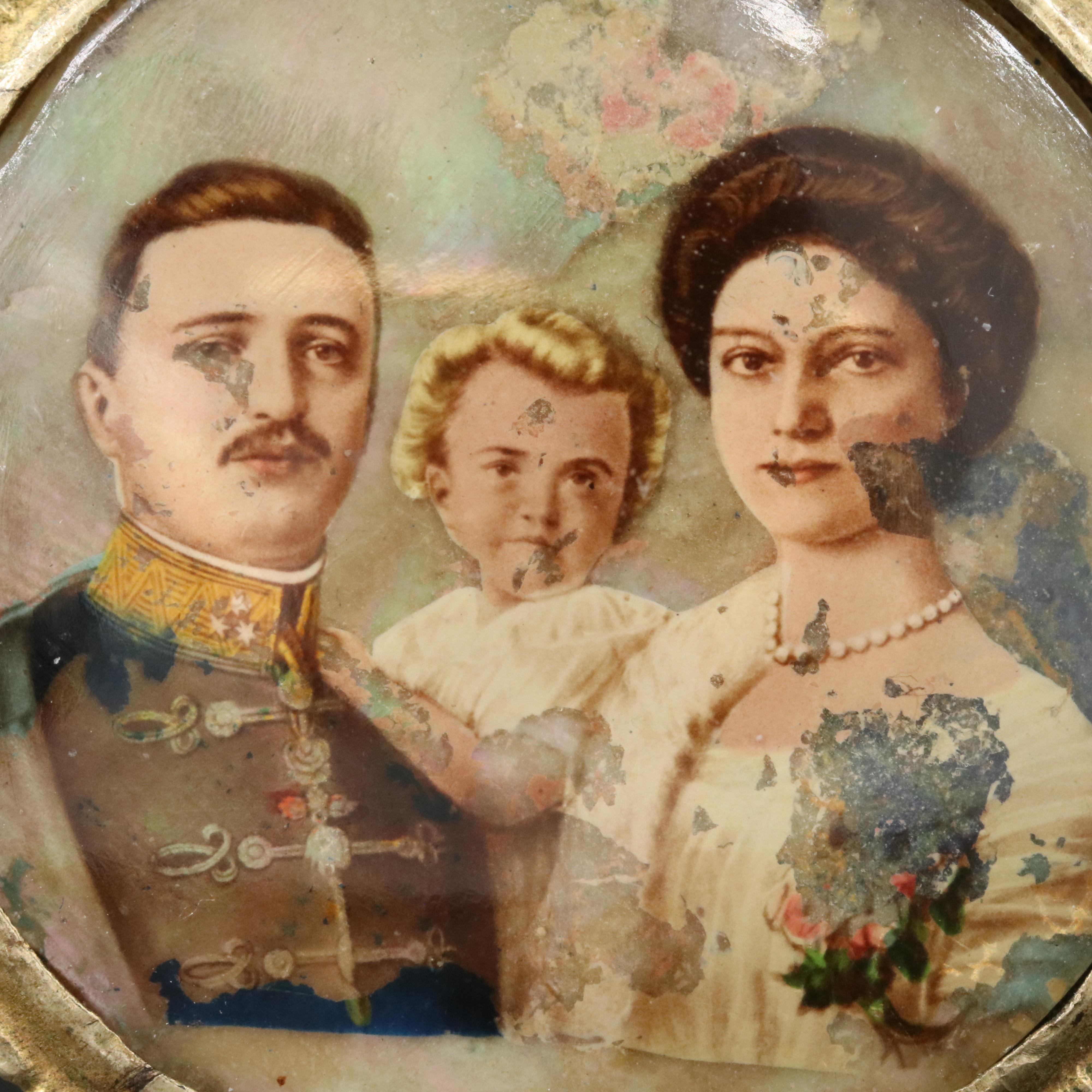 Antique Mother-of-Pearl Pictorial Brooch