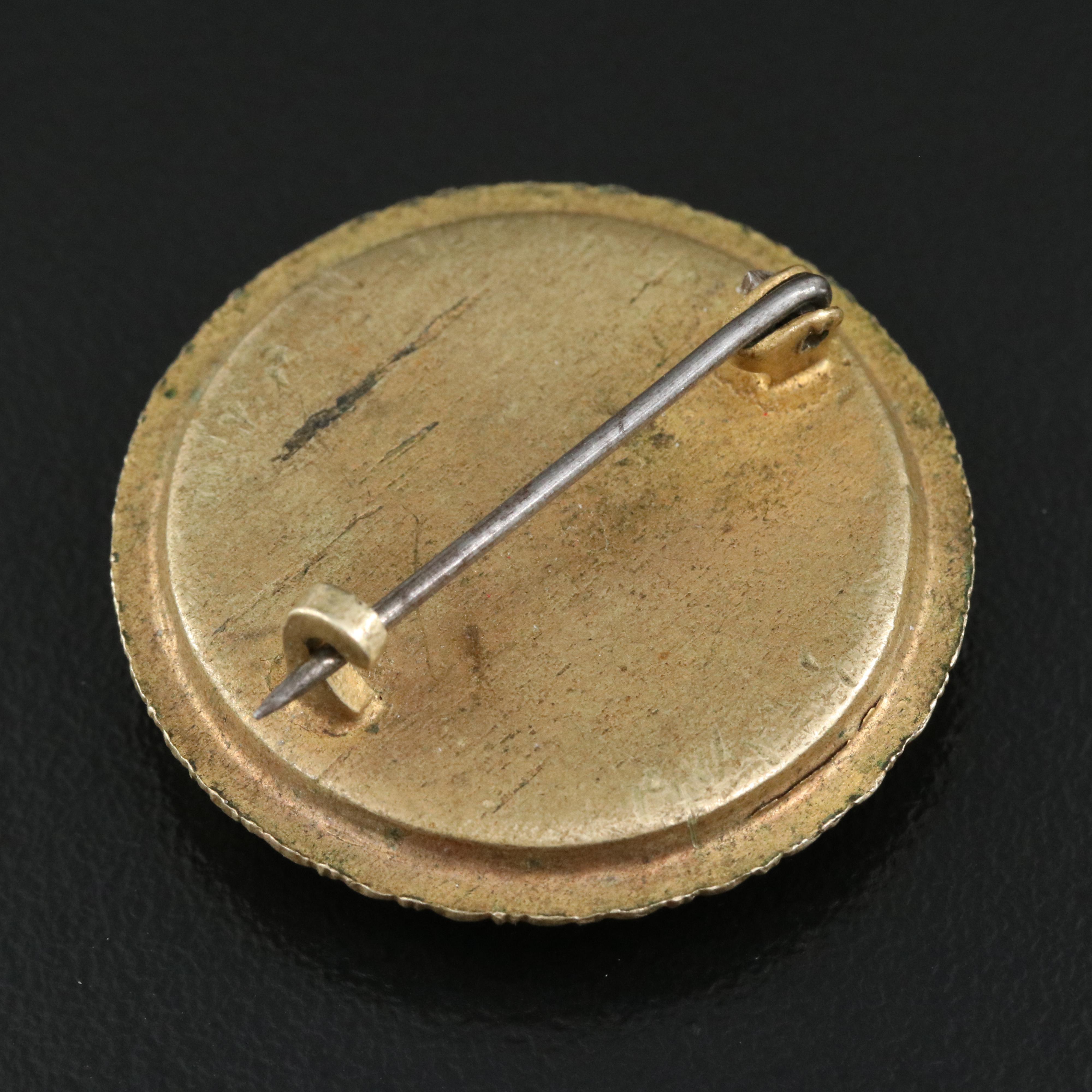 Antique Mother-of-Pearl Pictorial Brooch