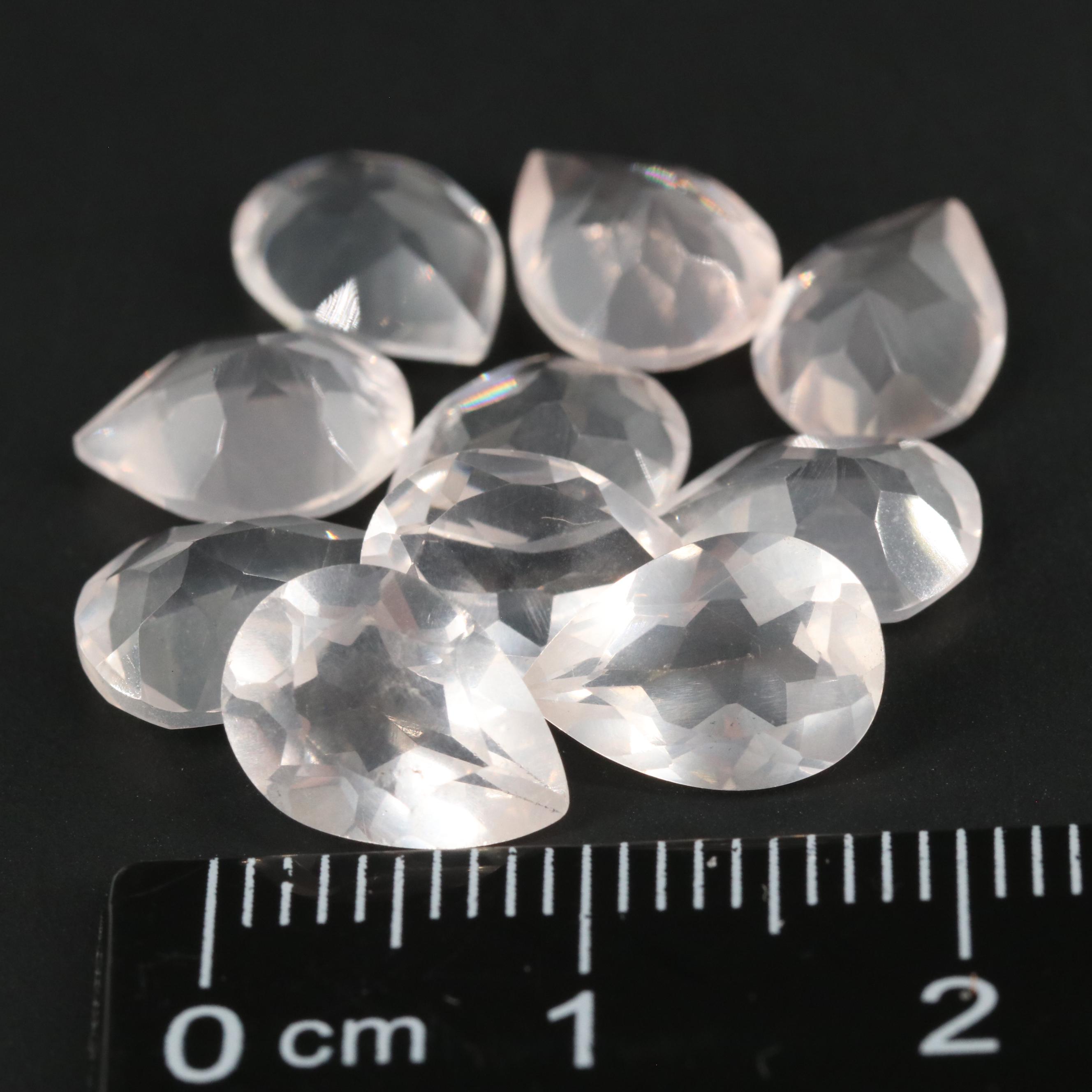 Loose 14.71 CTW Rose Quartz