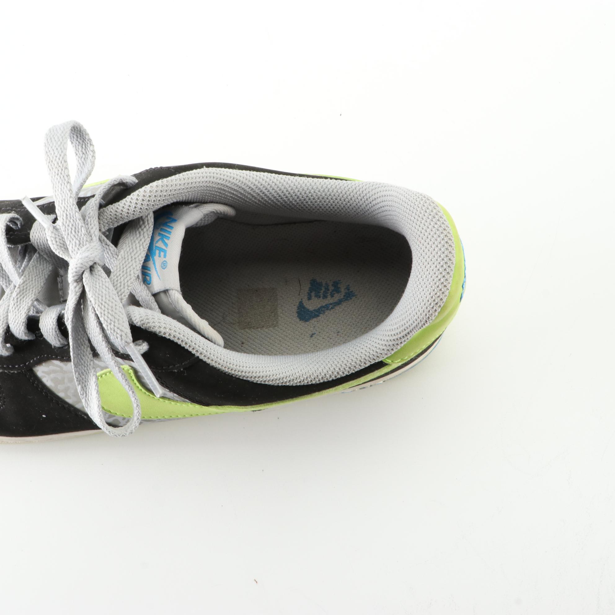 Men's Nike Air Force 1 Low Sneakers in Reflective Silver/Black Volt