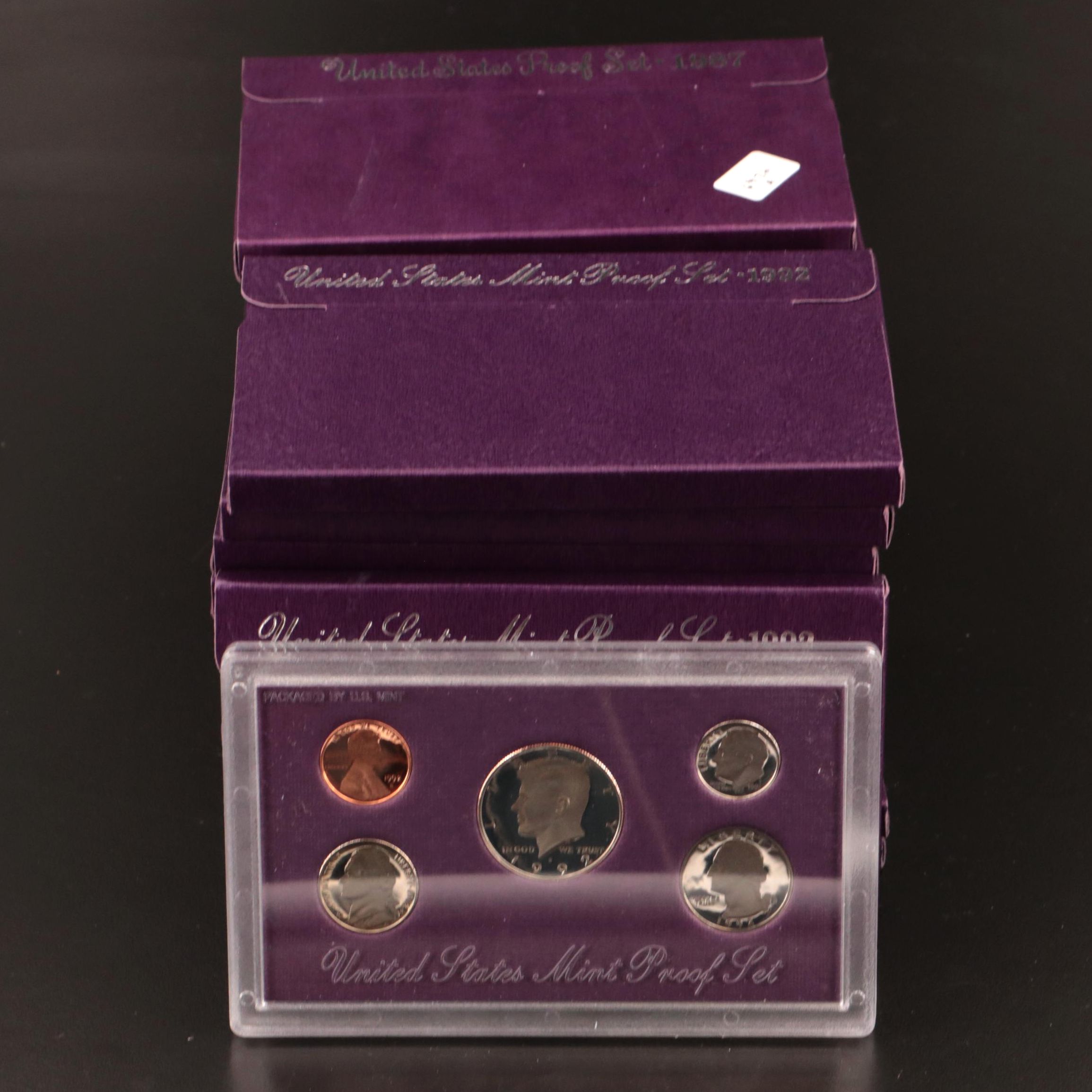 Twenty-Three U.S. Mint Proof Sets Including 1987