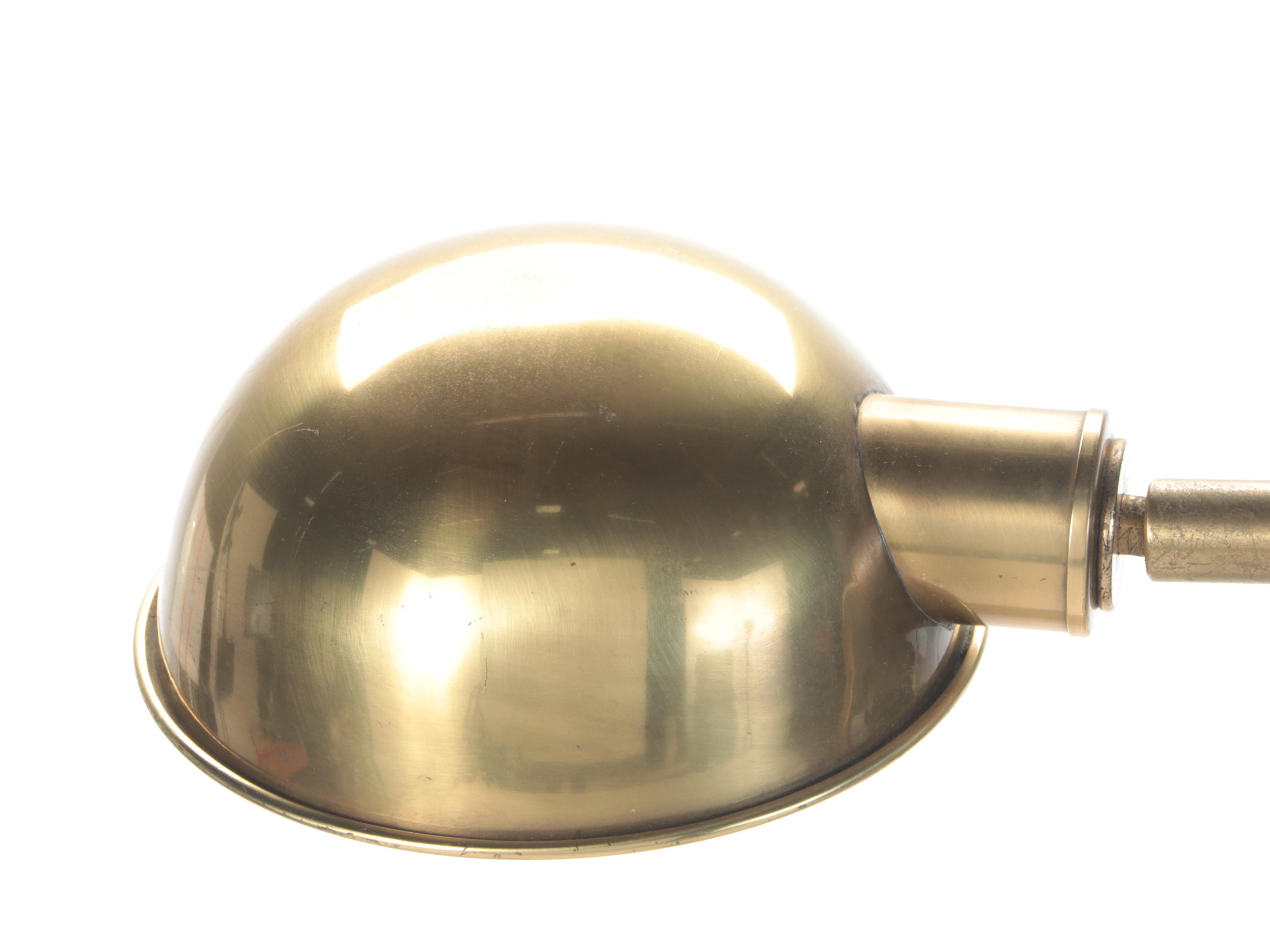 Frederick Cooper Brass Tone Pharmacy Style Floor Lamp, Late 20th Century