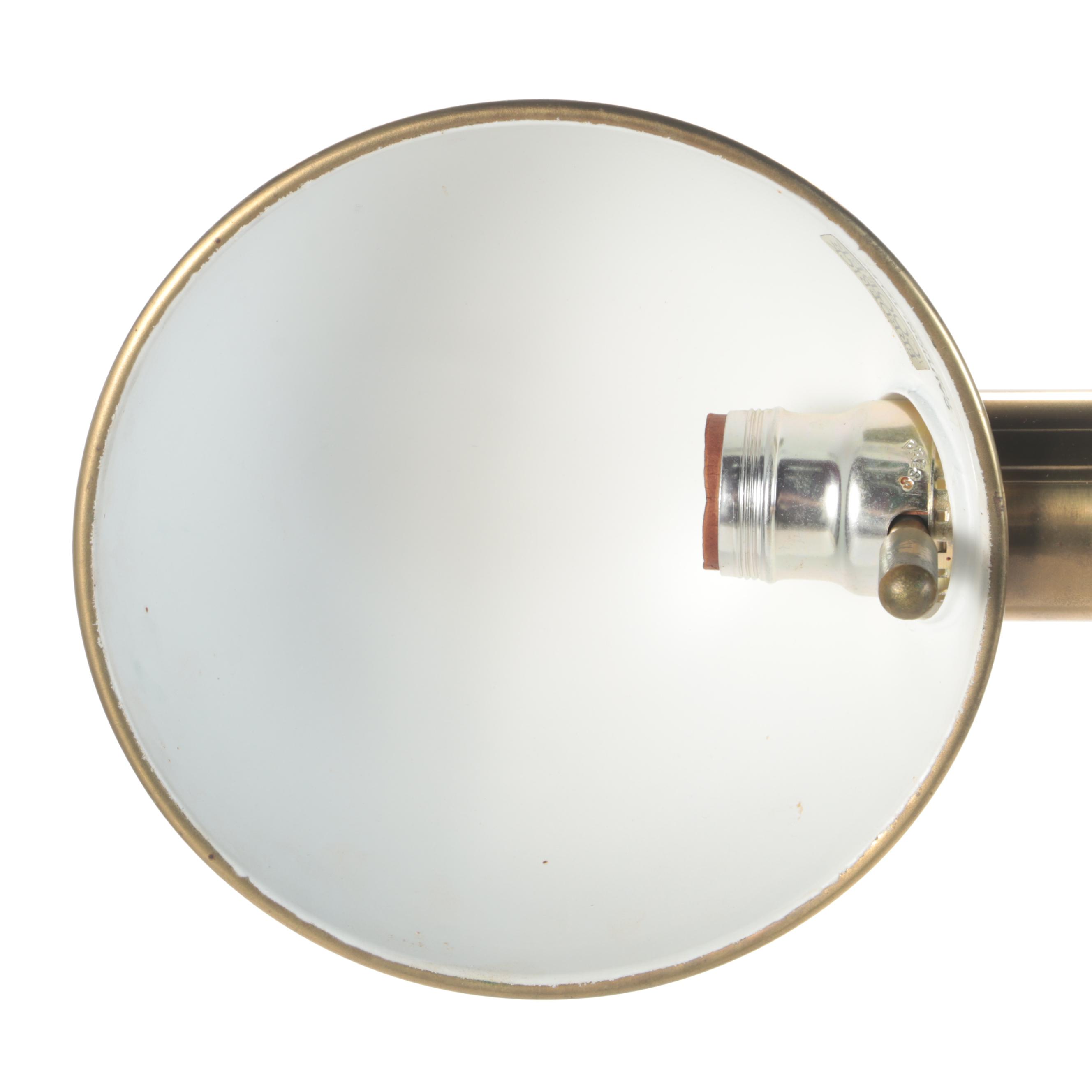 Frederick Cooper Brass Tone Pharmacy Style Floor Lamp, Late 20th Century