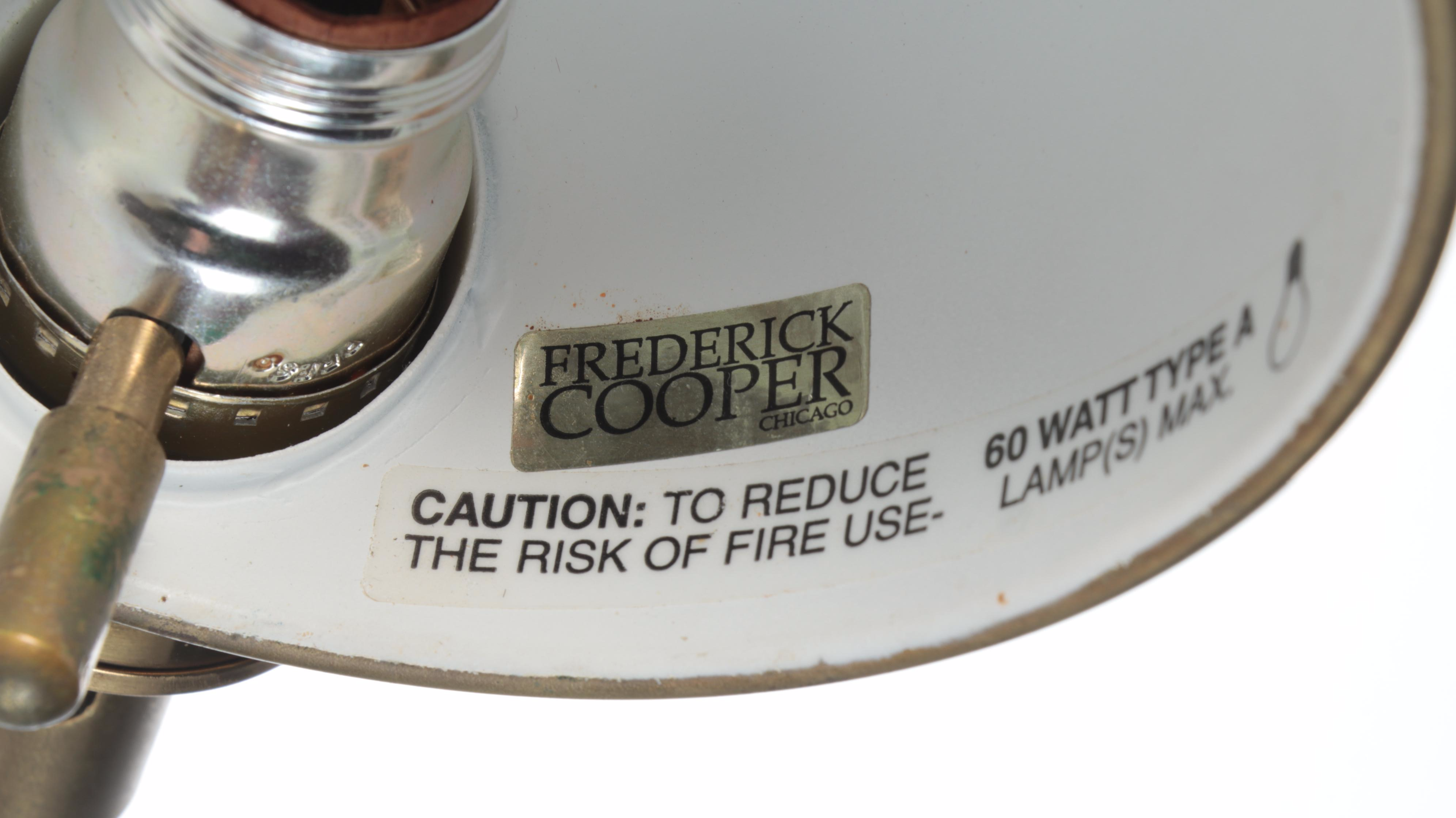 Frederick Cooper Brass Tone Pharmacy Style Floor Lamp, Late 20th Century