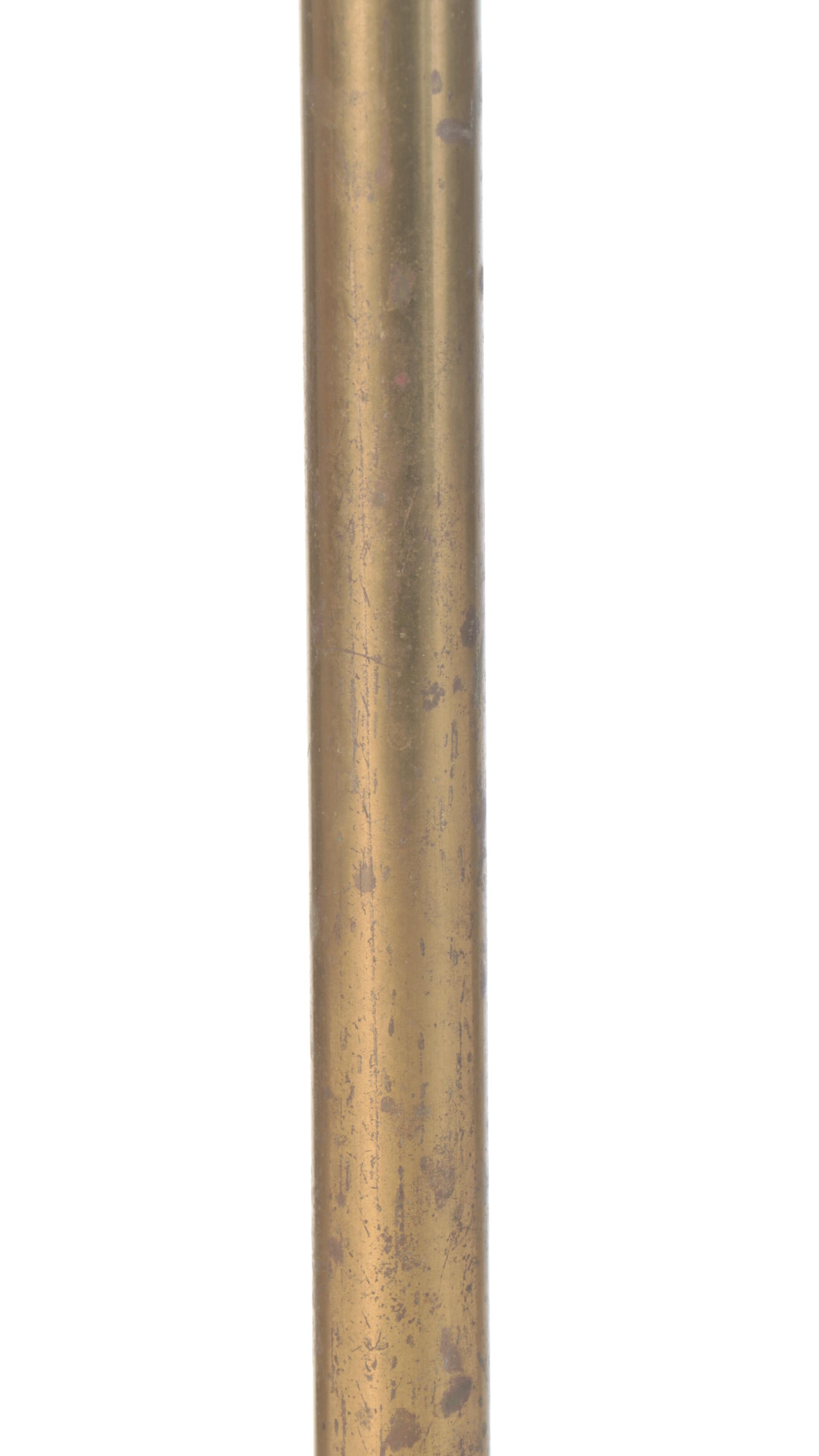 Frederick Cooper Brass Tone Pharmacy Style Floor Lamp, Late 20th Century