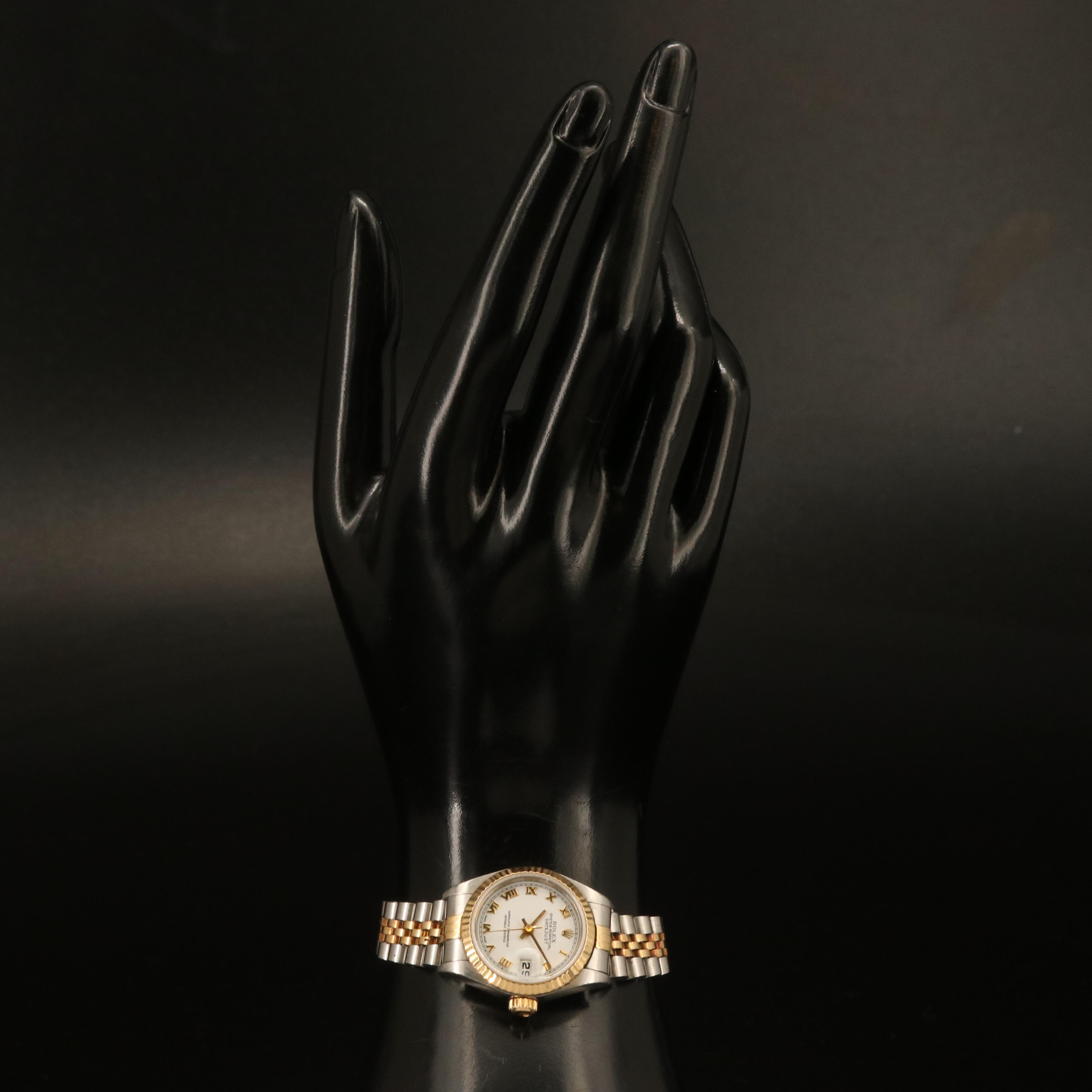 2001 - 2002 18K and Stainless Steel Rolex Oyster Perpetual Datejust Watch