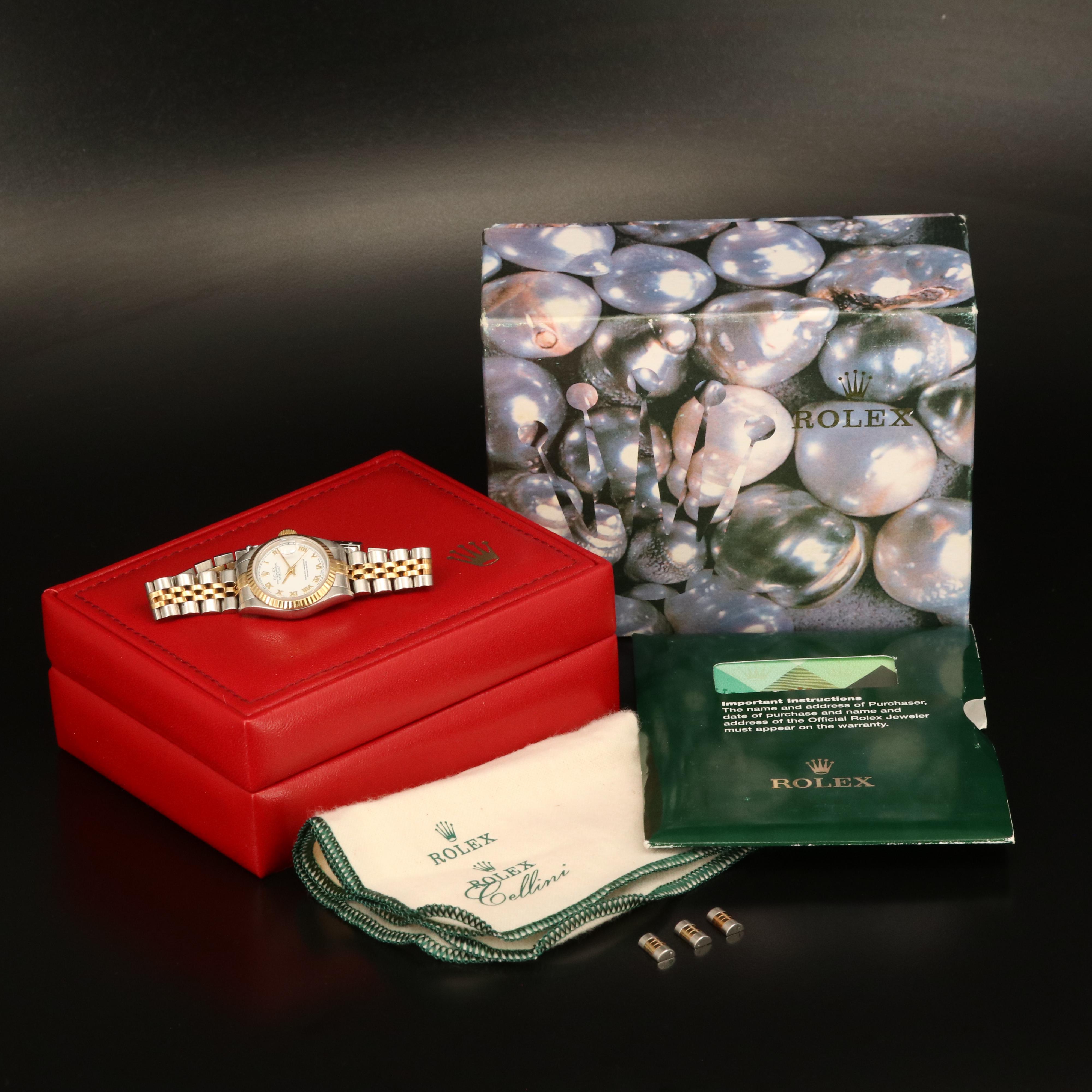 2001 - 2002 18K and Stainless Steel Rolex Oyster Perpetual Datejust Watch