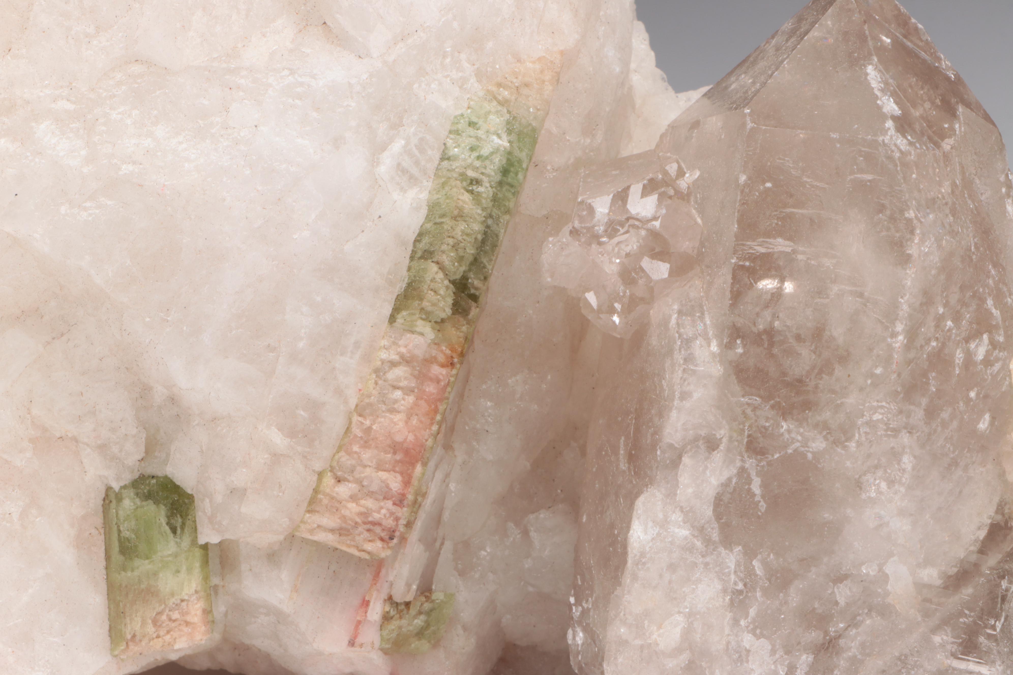 Watermelon Tourmaline in Matrix, Quartz, Lepidolite and Other Mineral Specimens