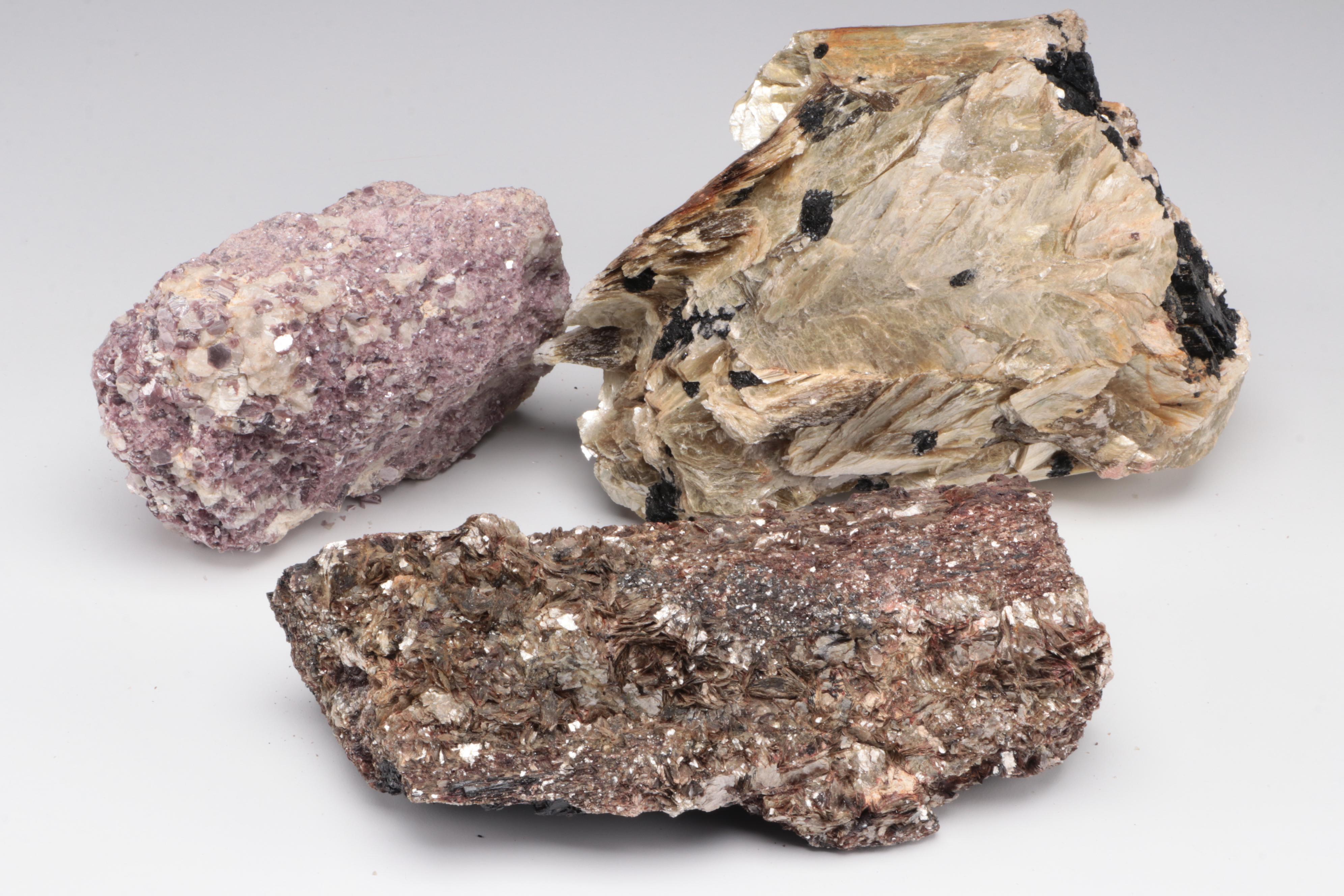 Watermelon Tourmaline in Matrix, Quartz, Lepidolite and Other Mineral Specimens