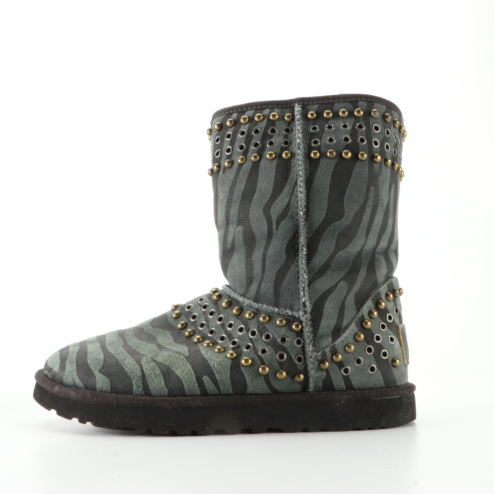 UGG Australia x Jimmy Choo Boots in Studded Sheepskin