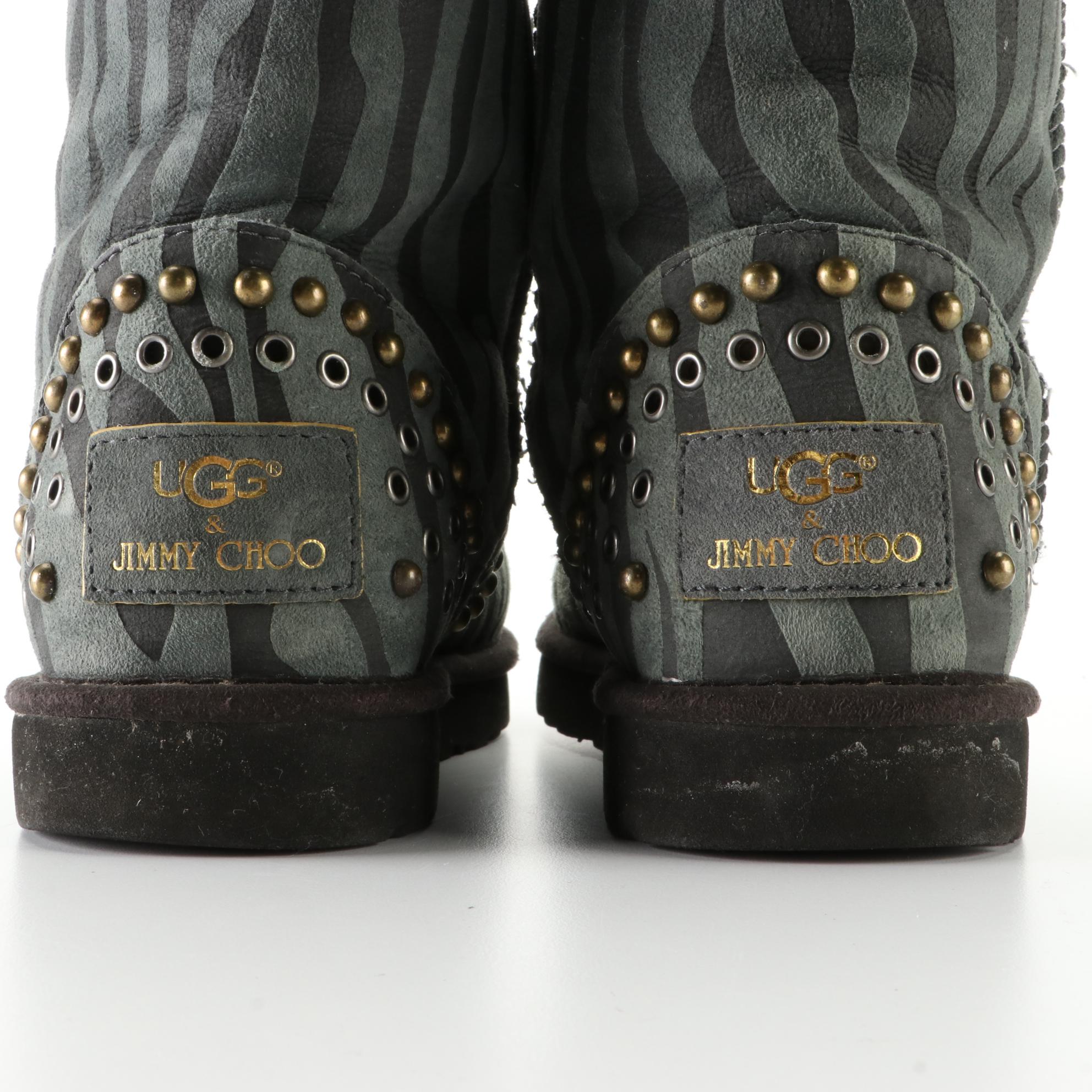 UGG Australia x Jimmy Choo Boots in Studded Sheepskin