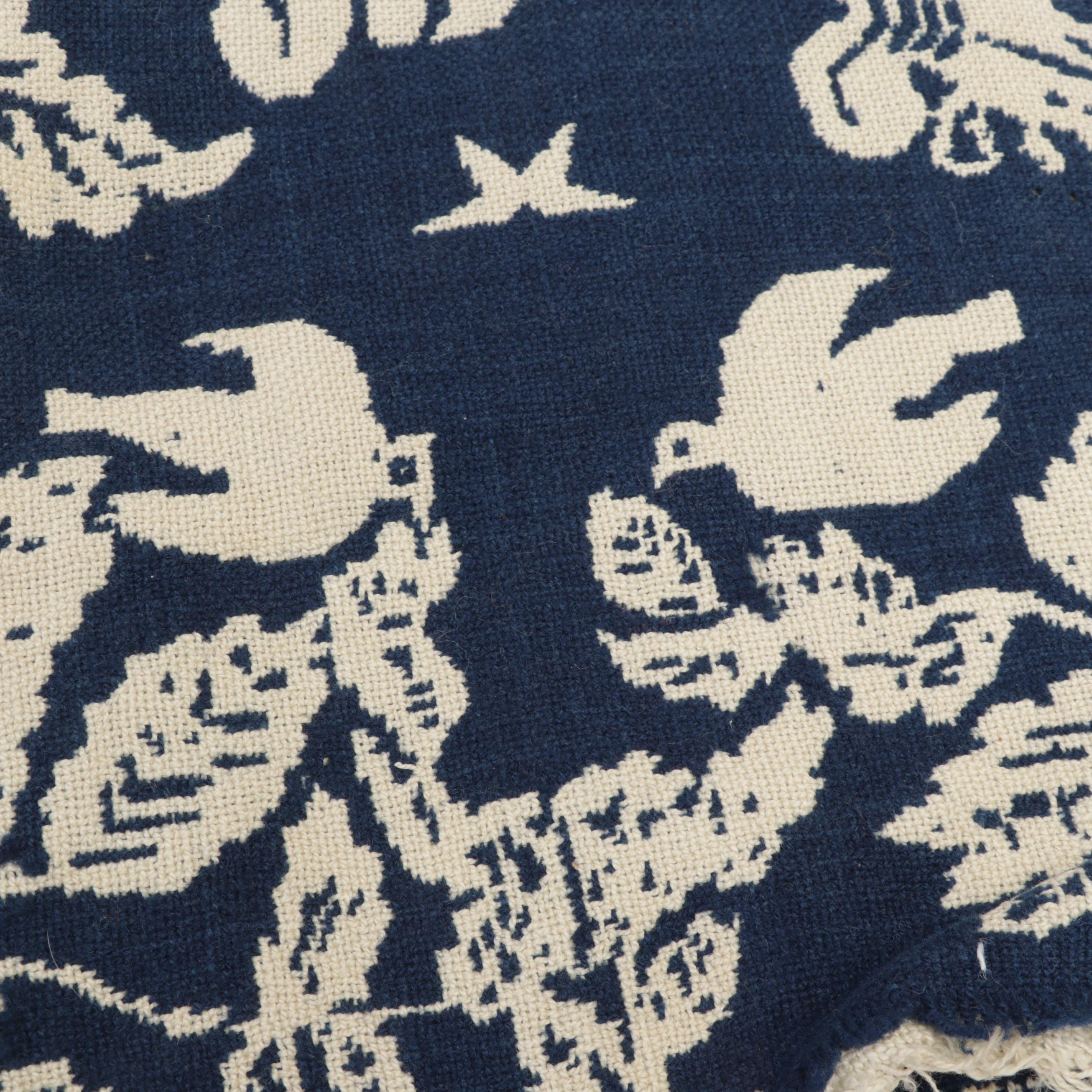 Linen, Tweed, Wool, and More Fabric Remnants With Stitching Patterns