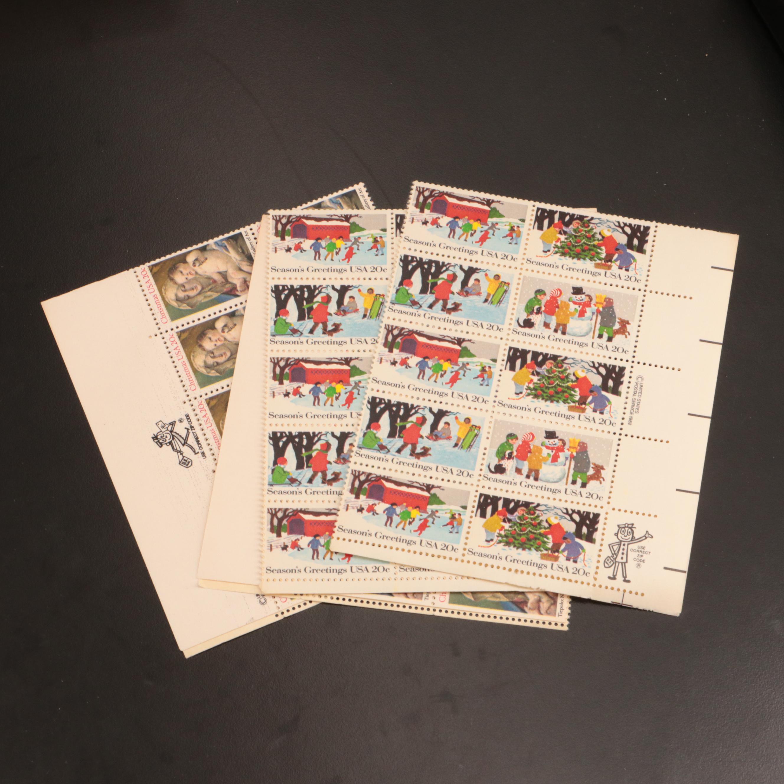 Collection of U.S. and World First Day Covers, Sheets, Blocks, and Pages