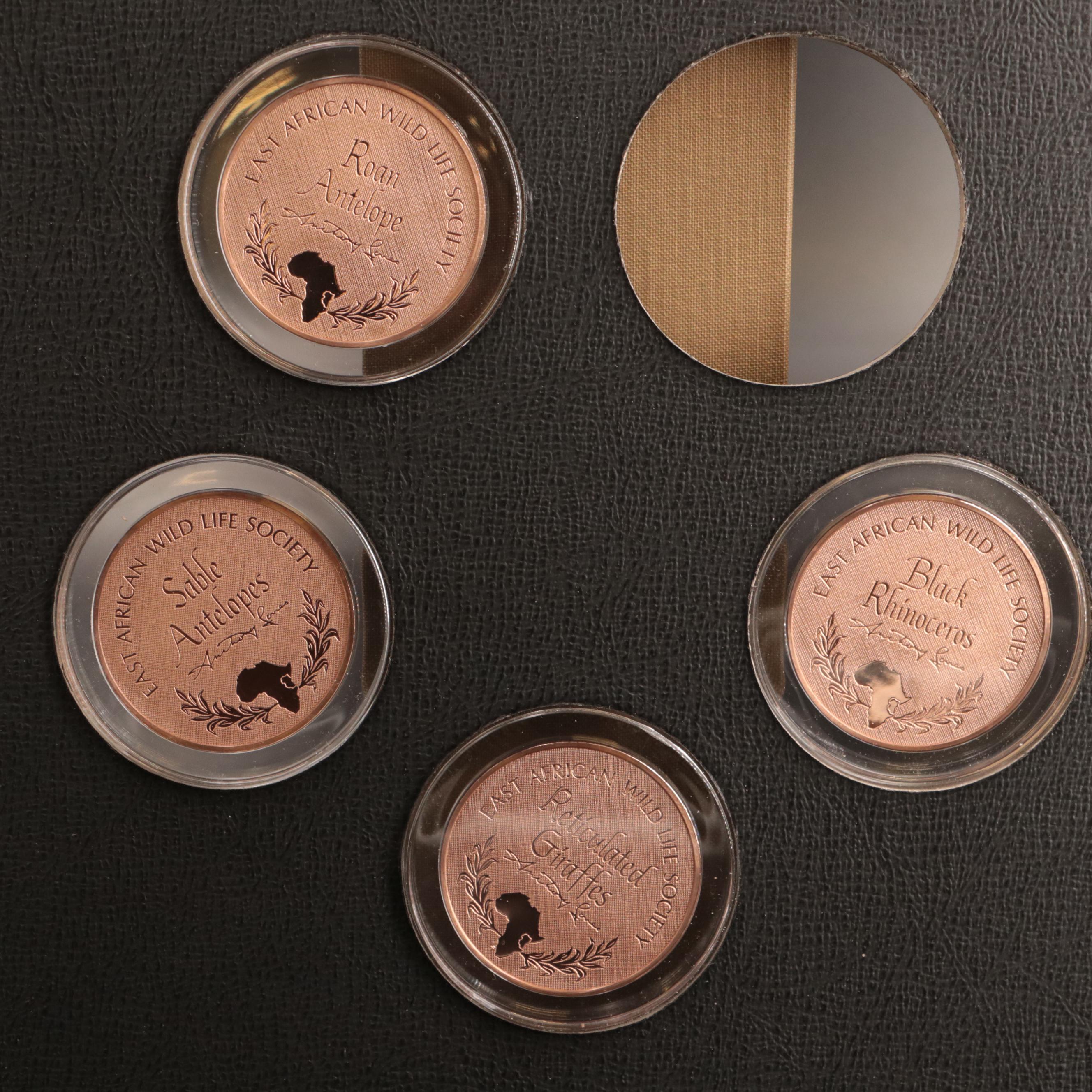 Partial Collection of Franklin Mint Big Game Medals