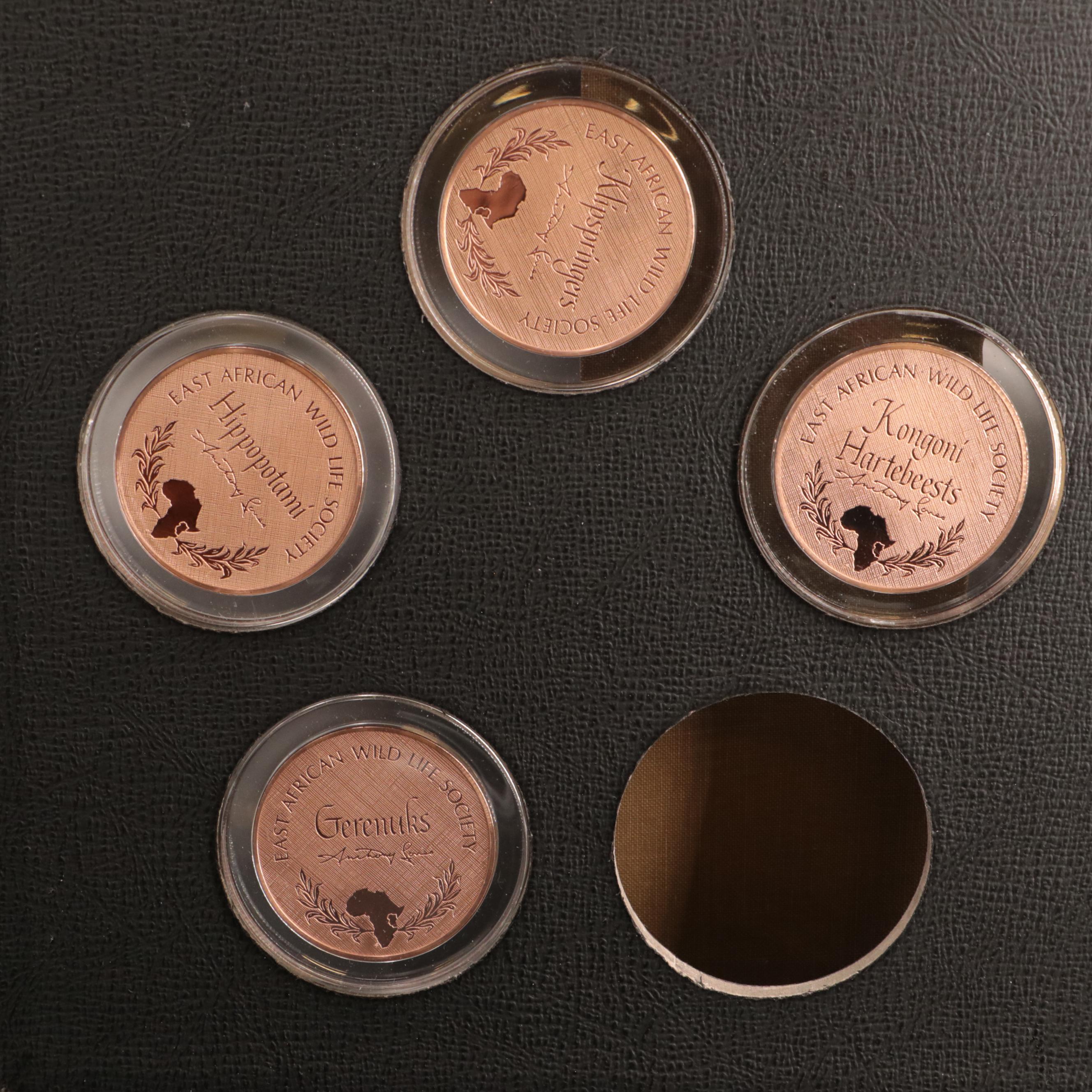 Partial Collection of Franklin Mint Big Game Medals