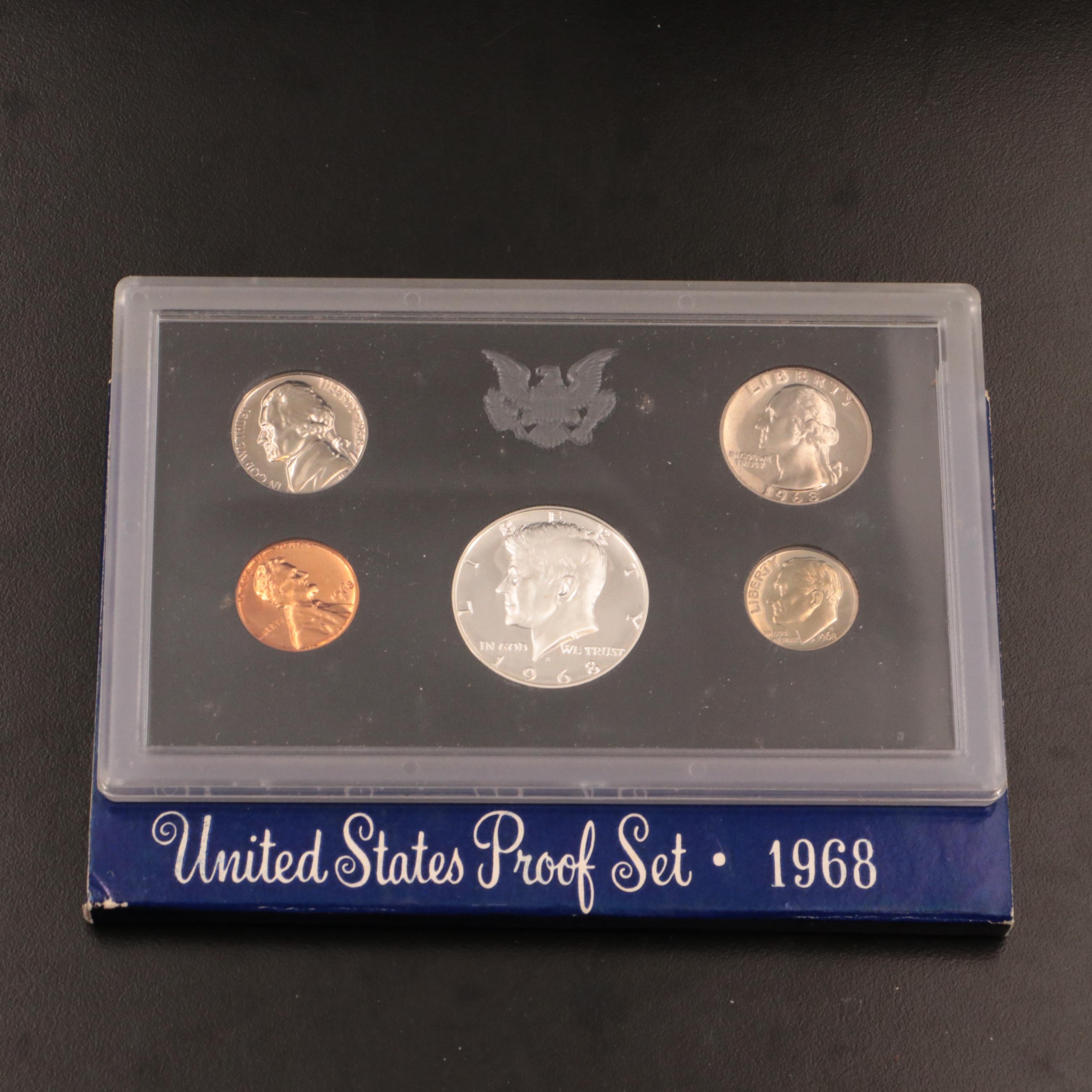 Thirty-Nine Different U.S. Mint Proof Sets, 1968 to 2006