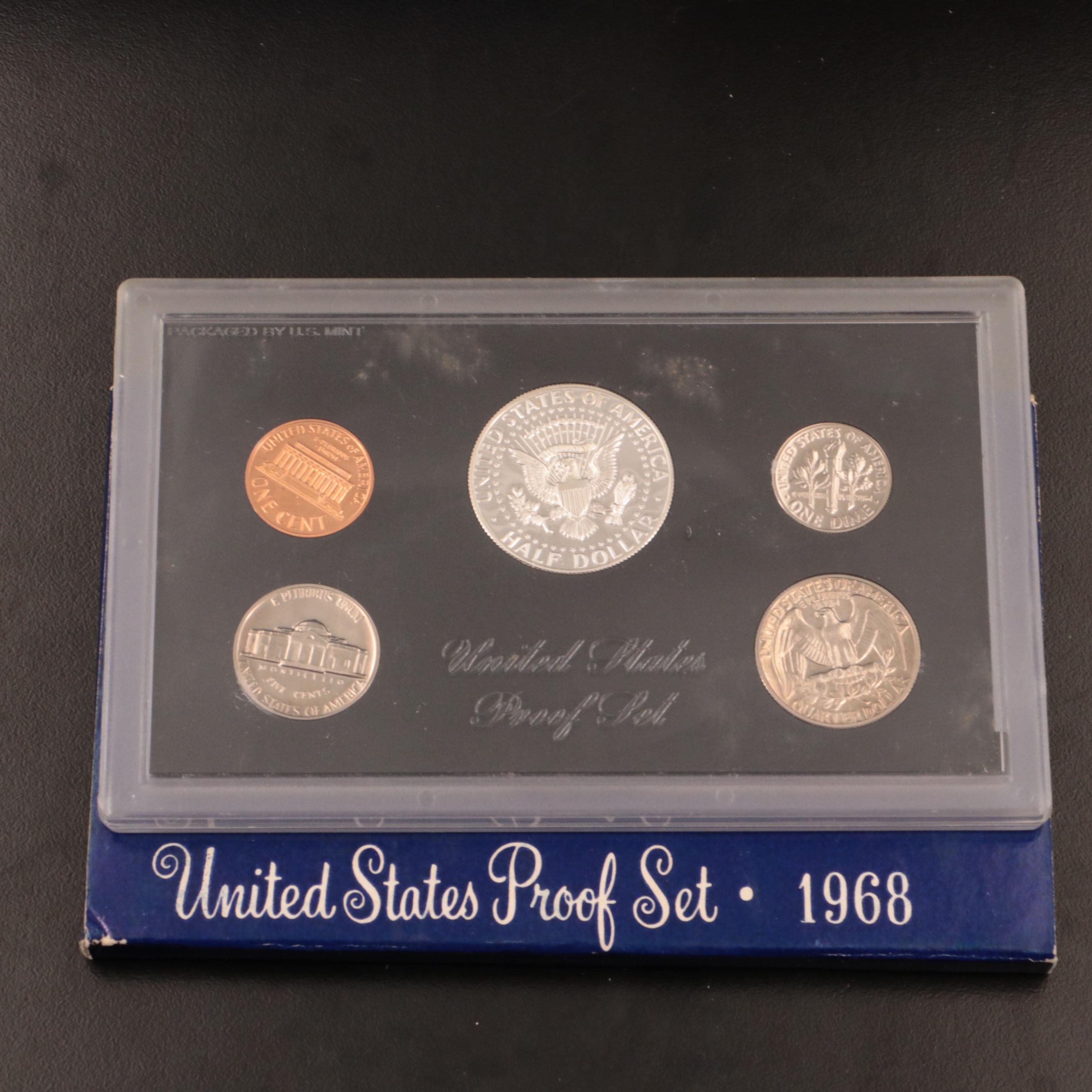 Thirty-Nine Different U.S. Mint Proof Sets, 1968 to 2006