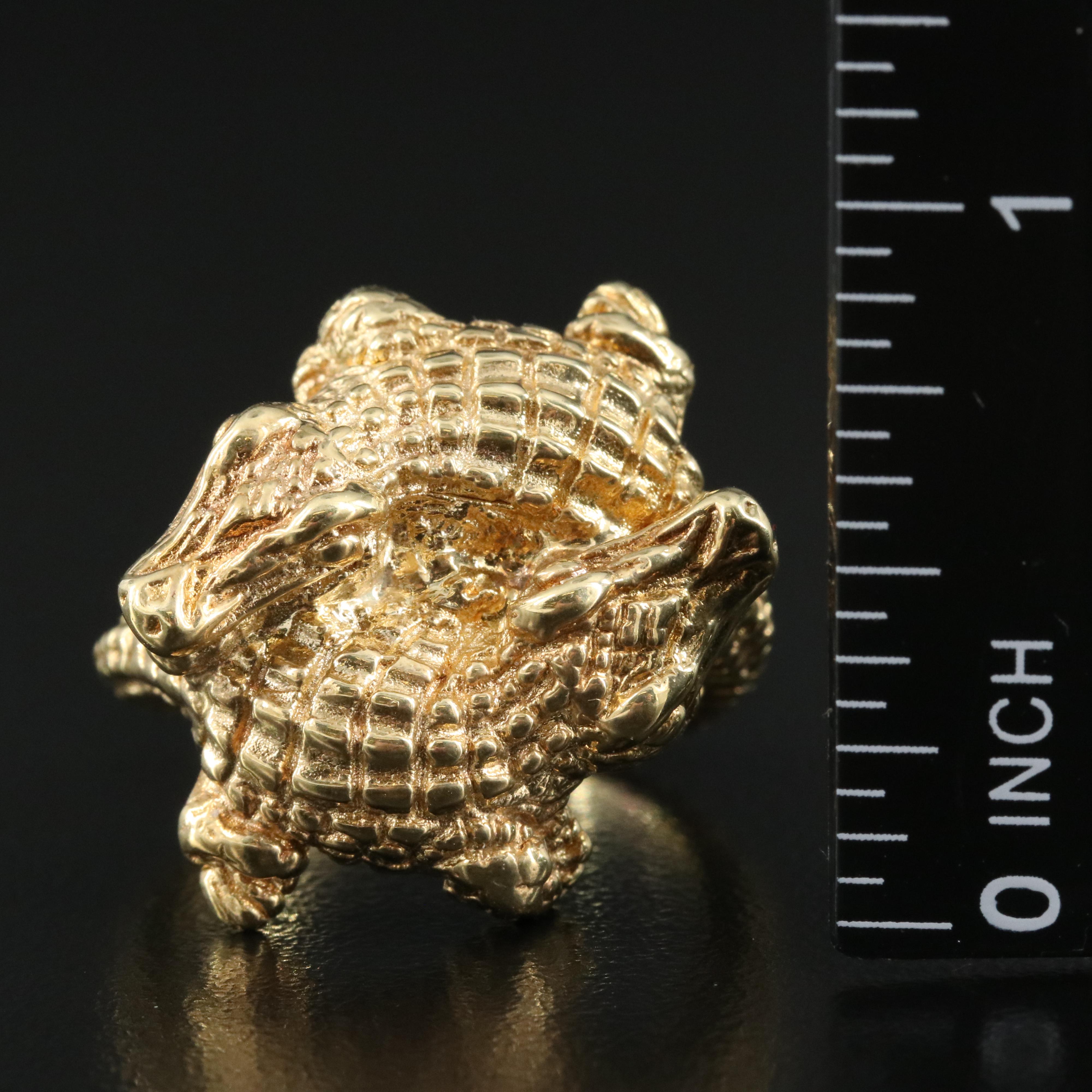 Italian Milor 14K Alligator Ring